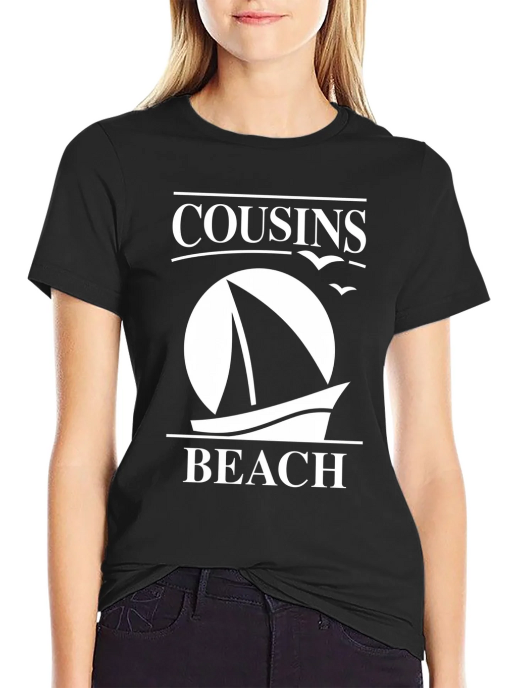 Cousins Beach Sailboat T-Shirt product image 2