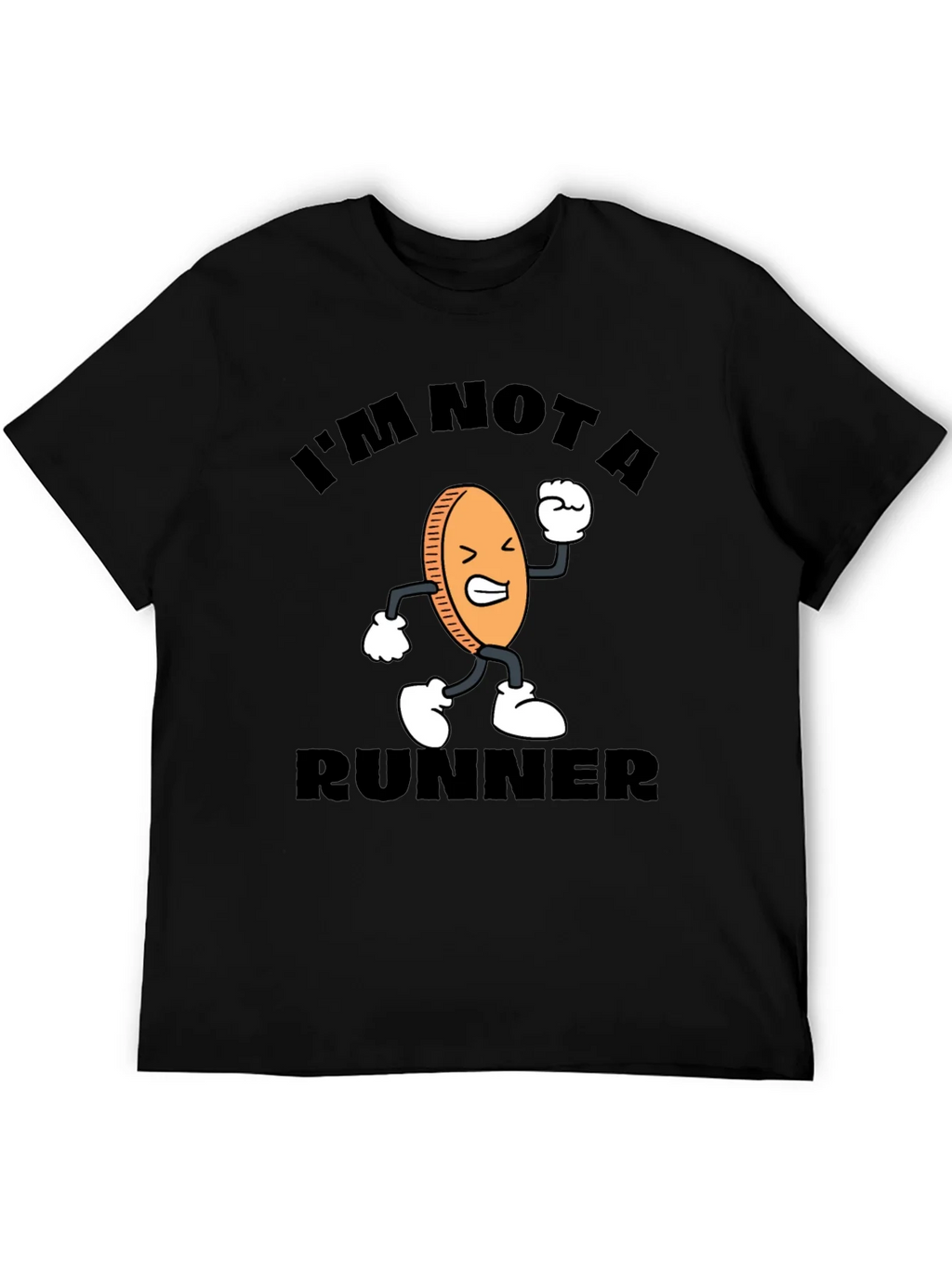 Im Not A Runner Graphic Tee - Funny Cartoon Coin product image 2