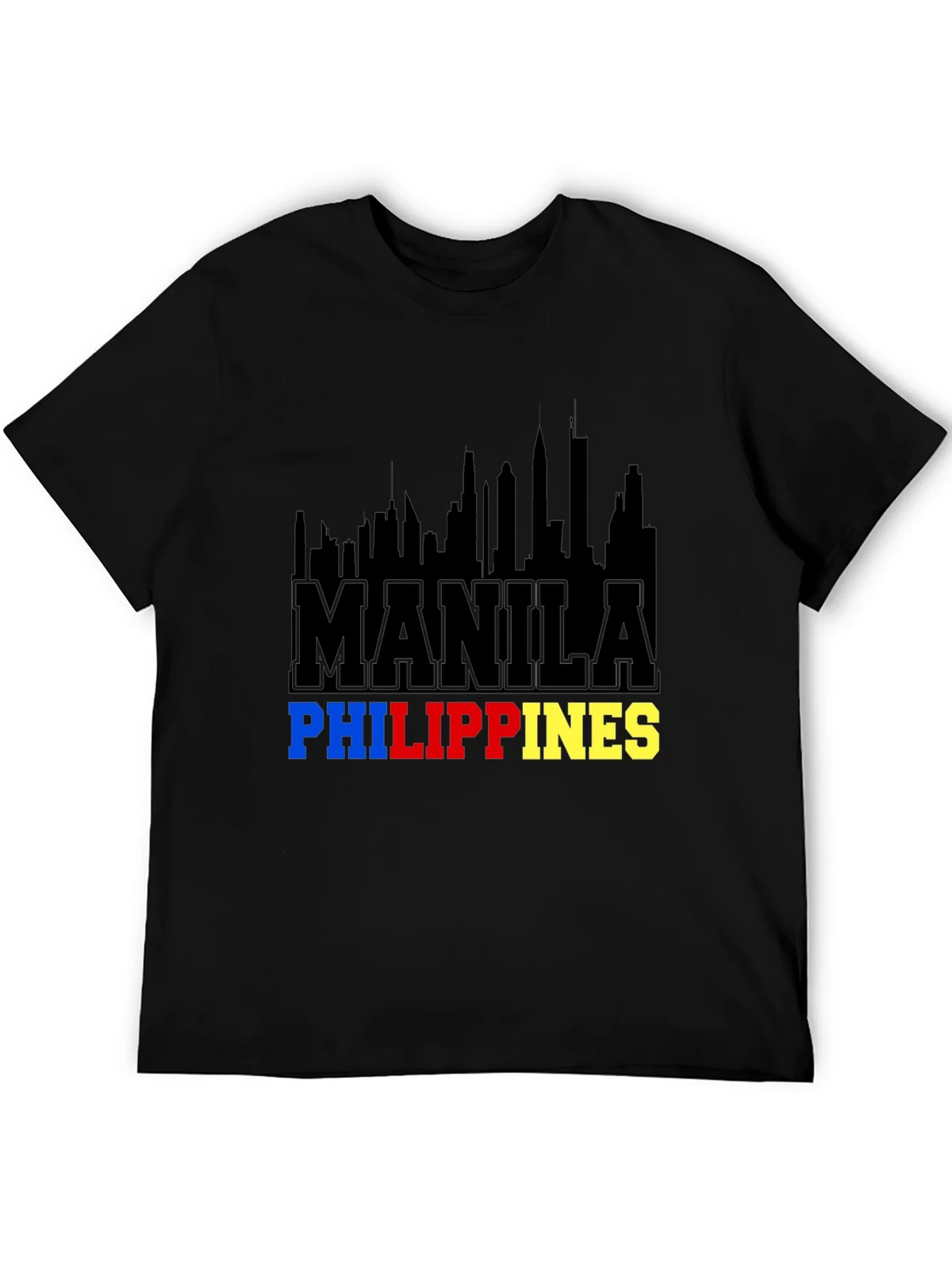 Manila Philippines Skyline Graphic T-Shirt product image 4
