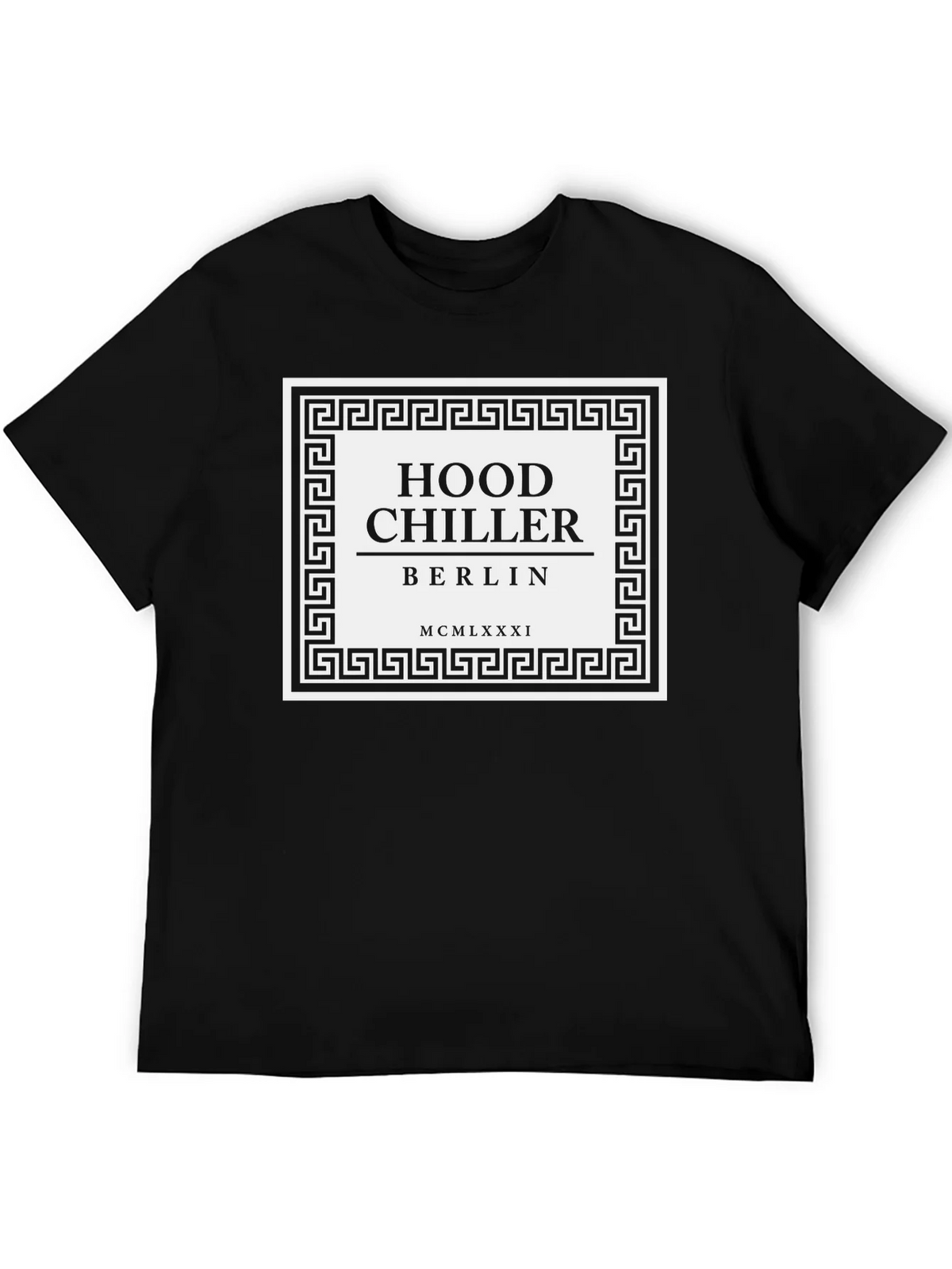 Hood Chiller Berlin Tee - Black Graphic T-Shirt product image 5