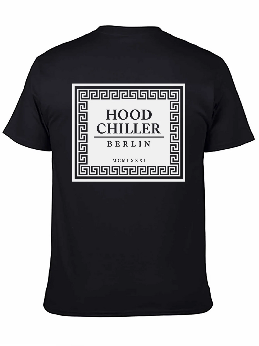 Hood Chiller Berlin Tee - Black Graphic T-Shirt product image 4
