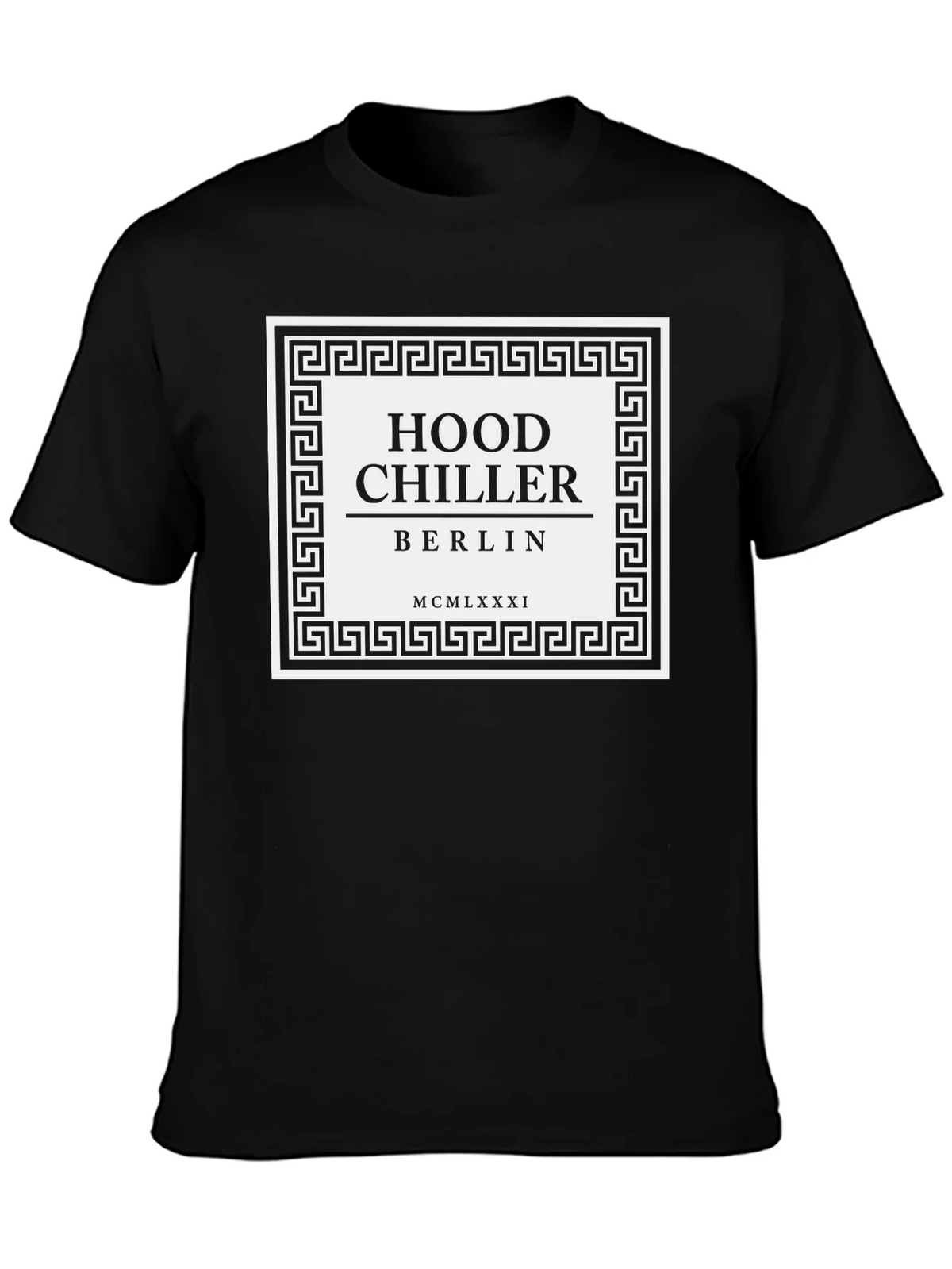 Hood Chiller Berlin Tee - Black Graphic T-Shirt product image 3