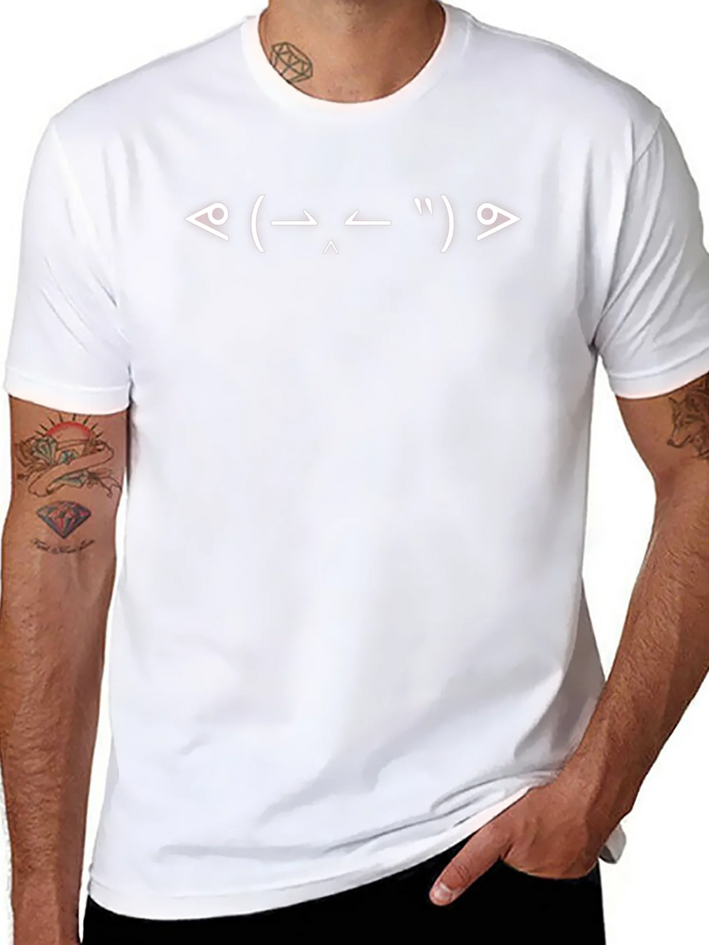 Funny Emoticon Black T-Shirt for Men product image 7