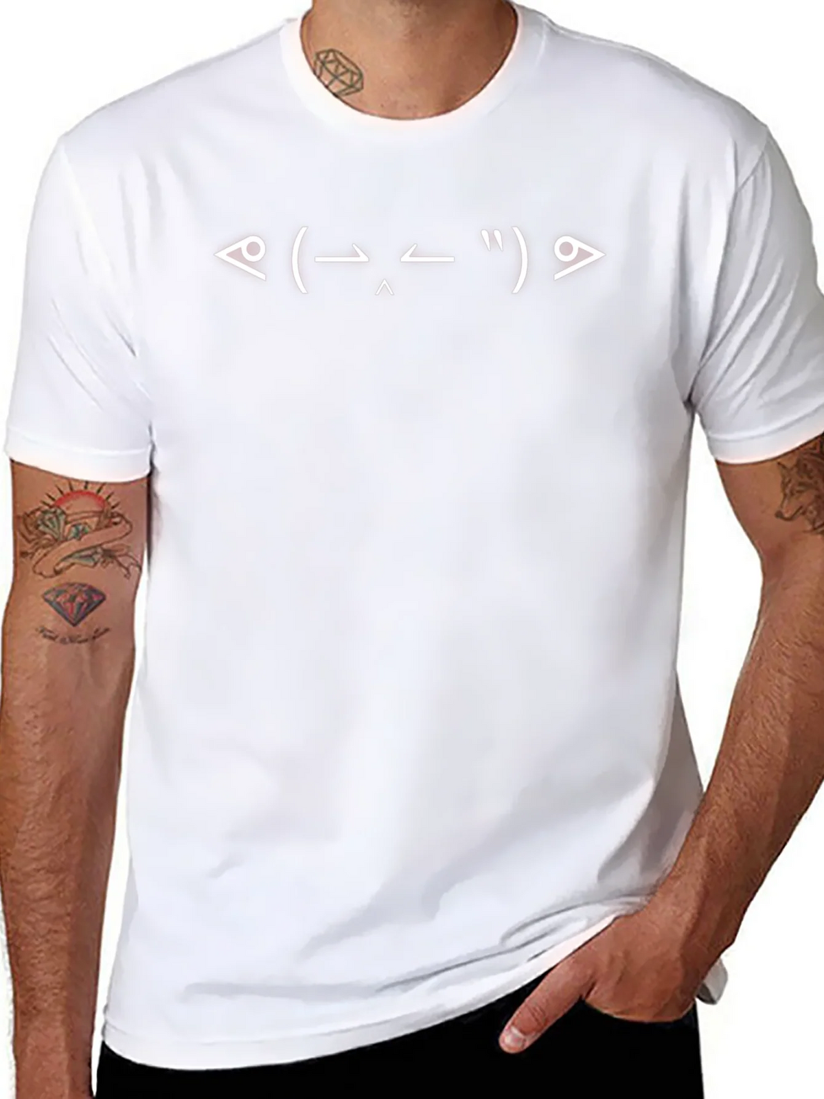 Funny Emoticon Black T-Shirt for Men product image 7