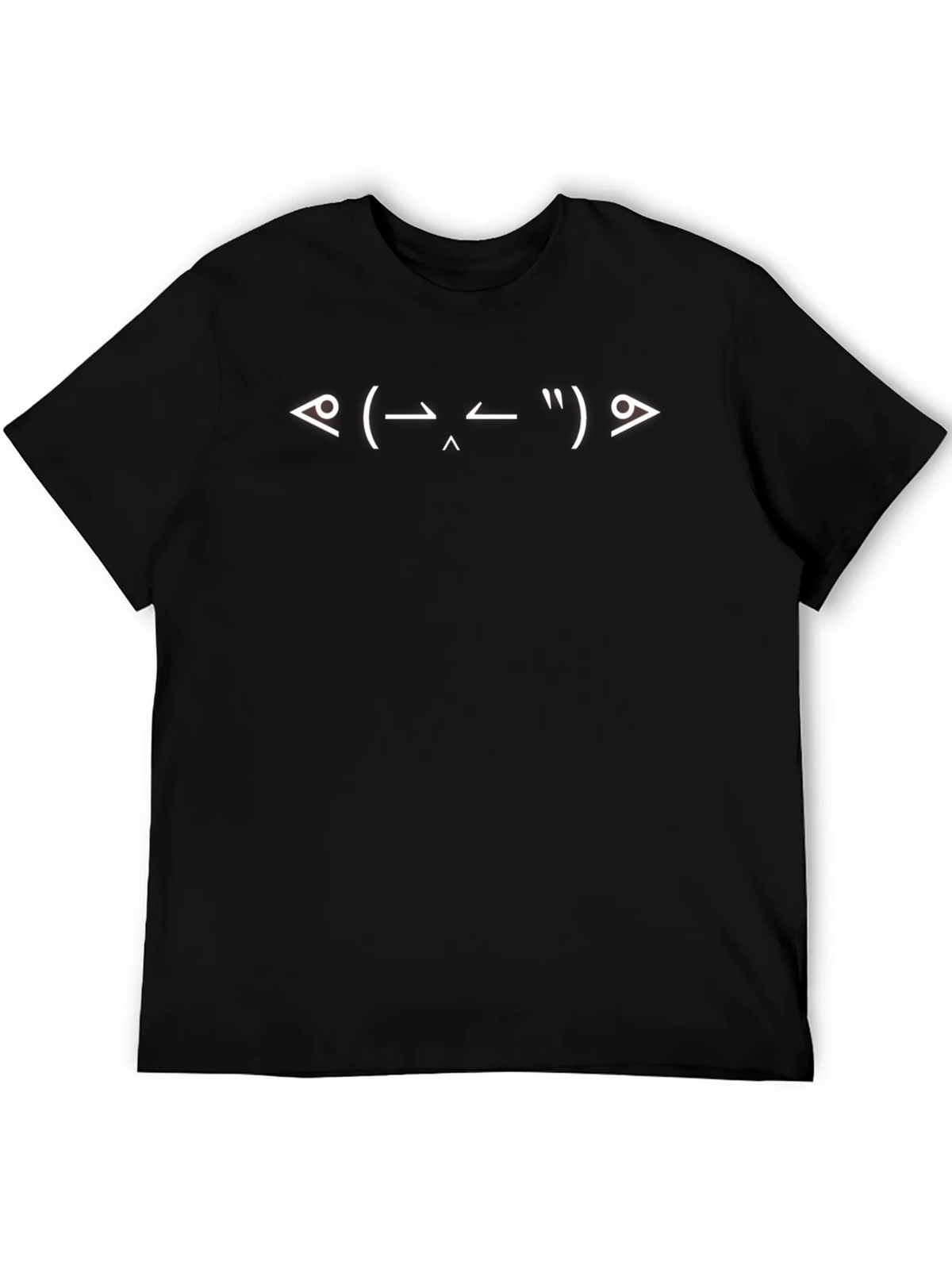Funny Emoticon Black T-Shirt for Men product image 5