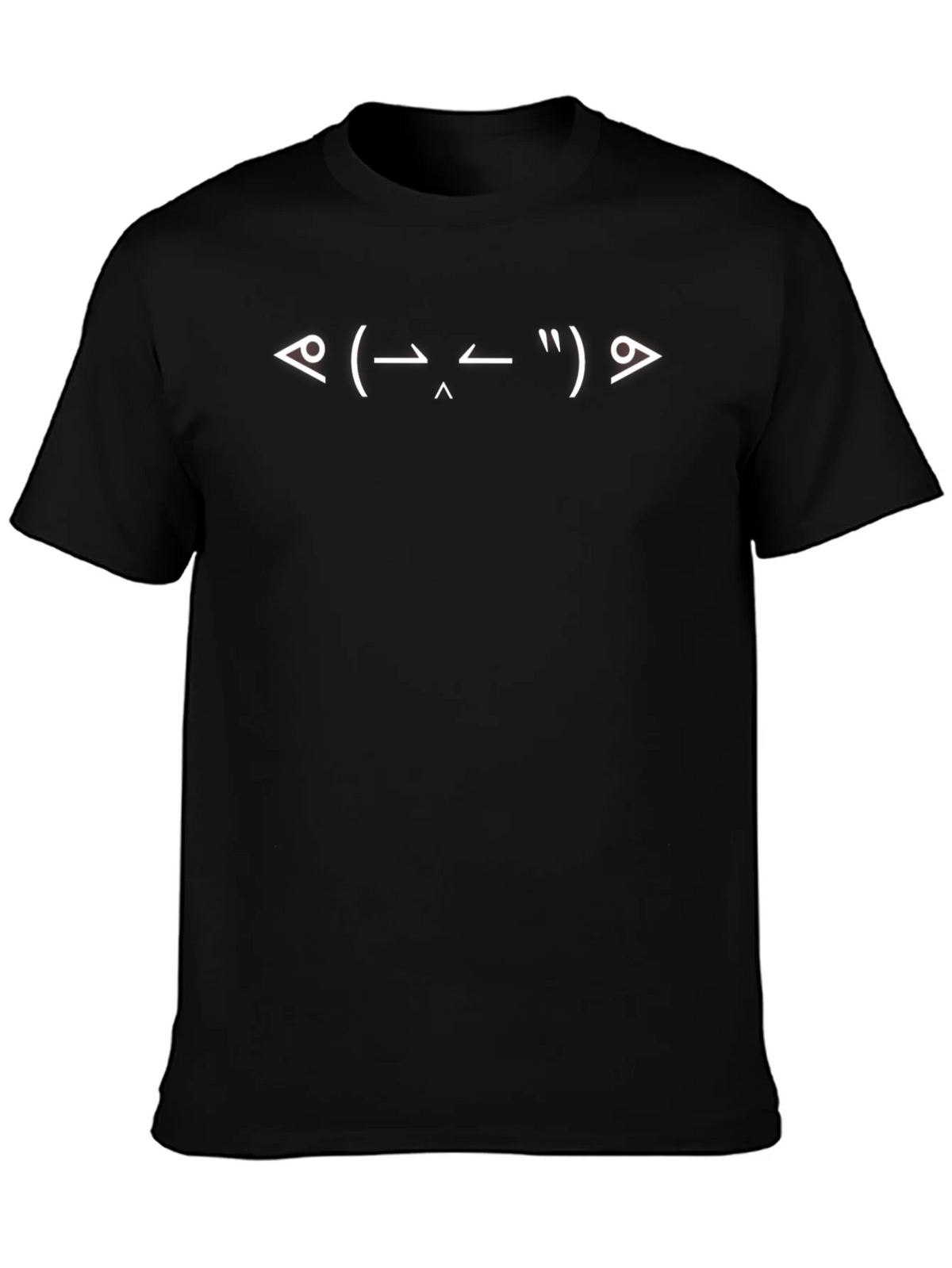 Funny Emoticon Black T-Shirt for Men product image 3