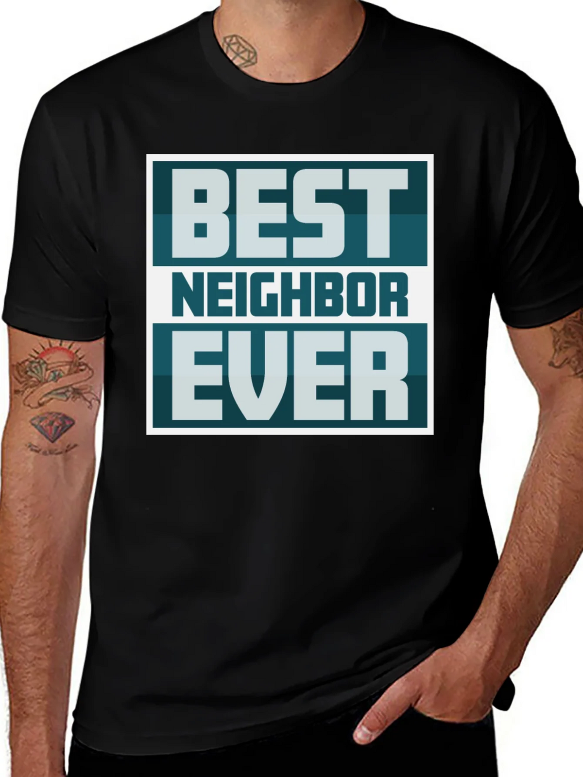 Best Neighbor Ever Graphic Tee product image 1