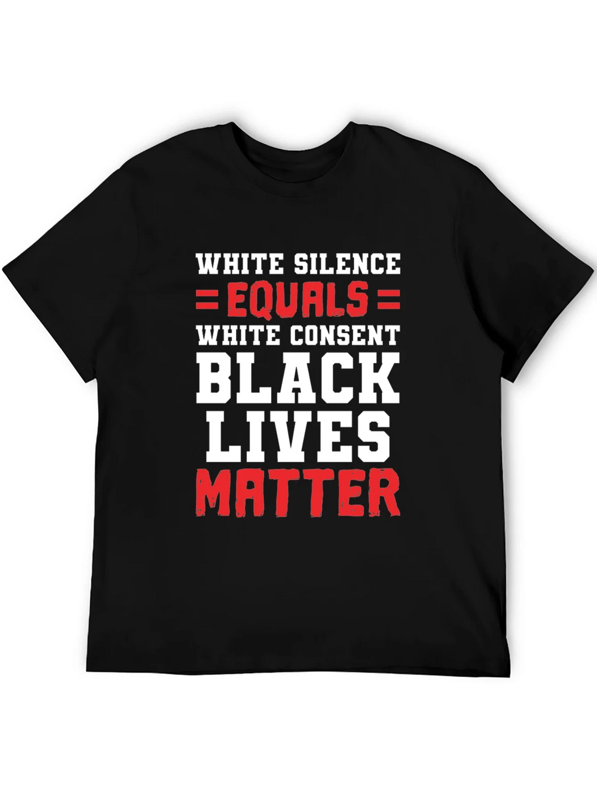 BLM Graphic Tee - White Silence Equals Consent product image 5