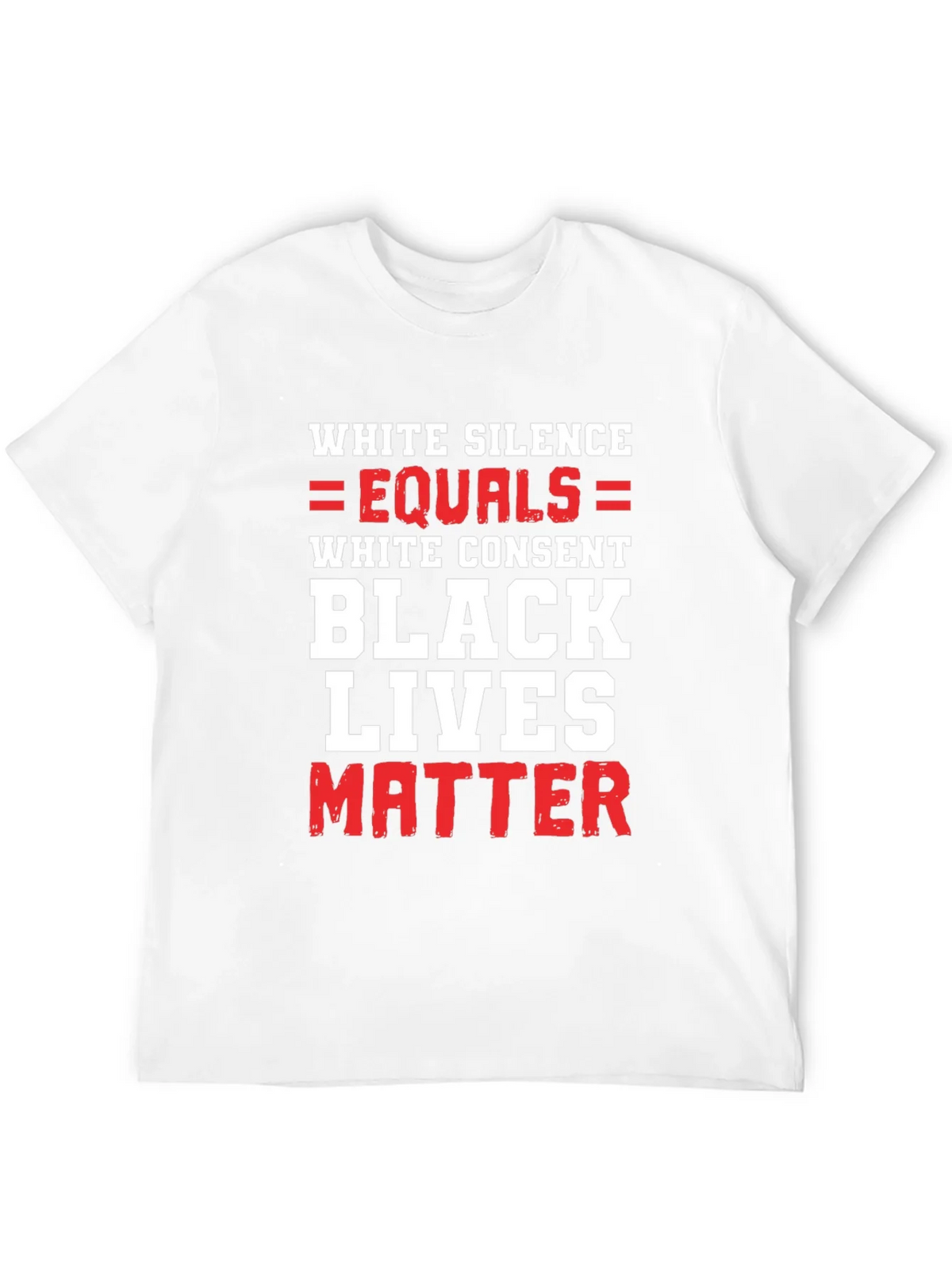 BLM Graphic Tee - White Silence Equals Consent product image 11
