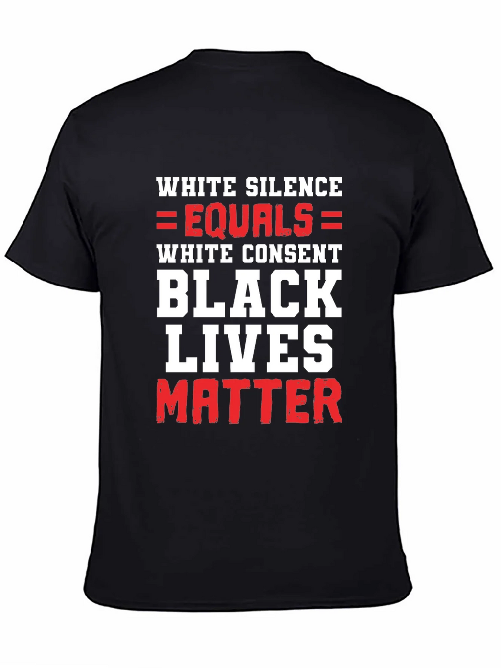 BLM Graphic Tee - White Silence Equals Consent product image 4