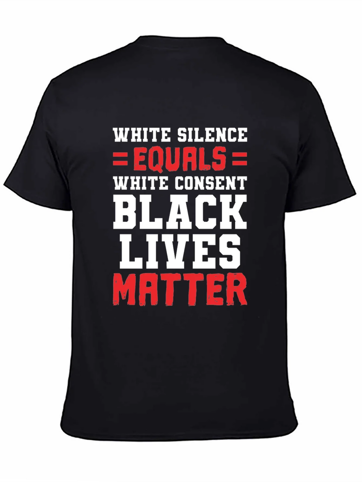 BLM Graphic Tee - White Silence Equals Consent product image 4