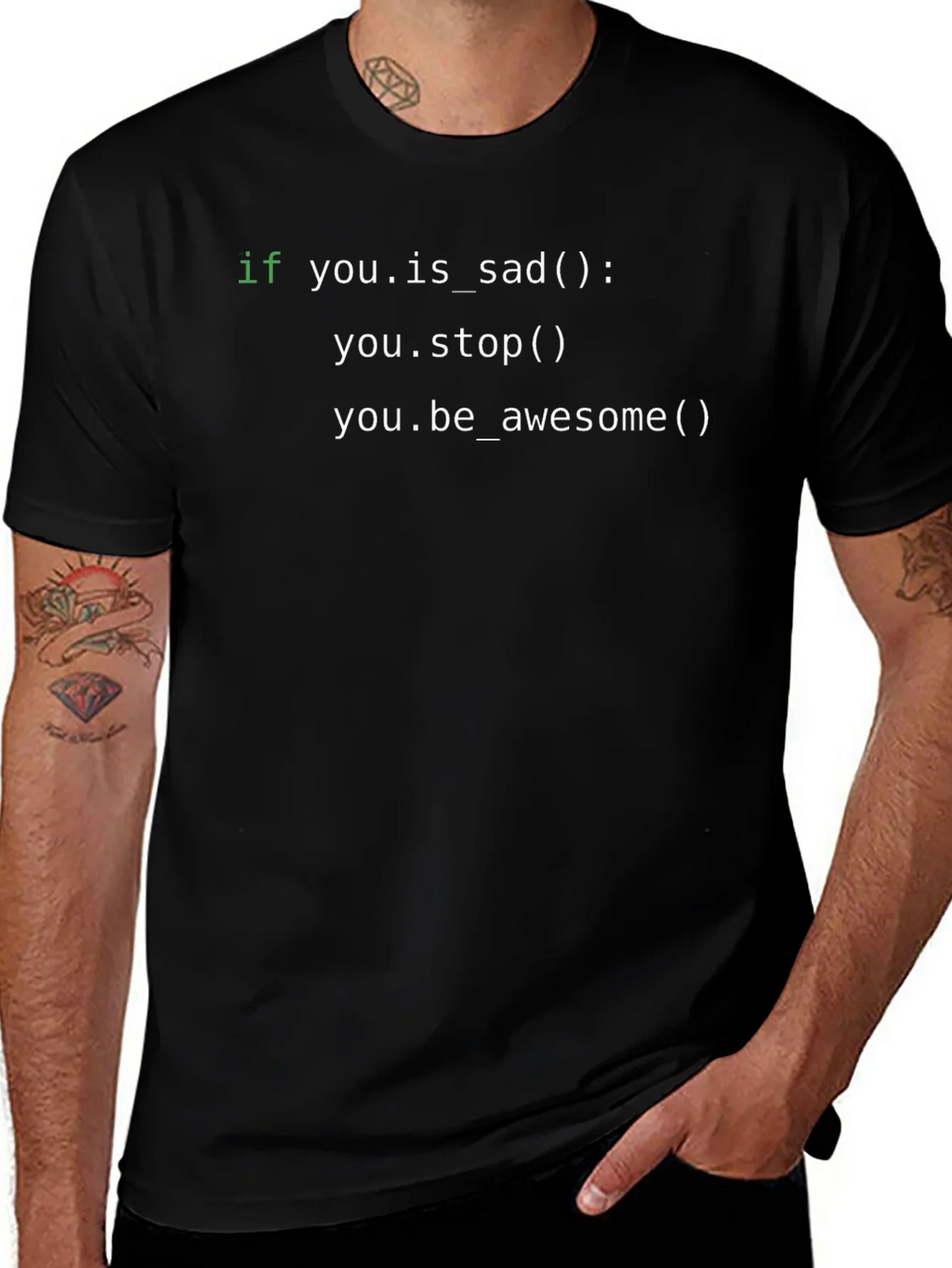 Code T-Shirt: If You Are Sad Stop! product image 1