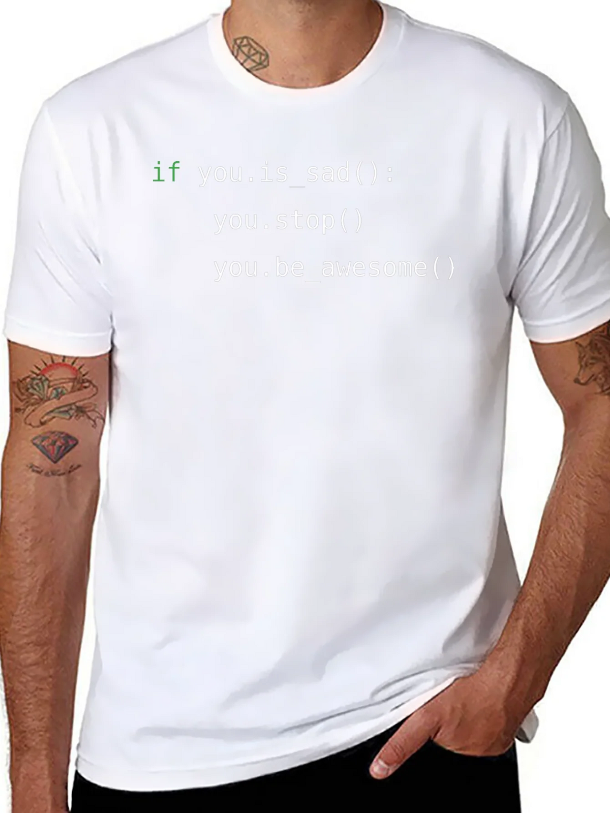 Code T-Shirt: If You Are Sad Stop! product image 7