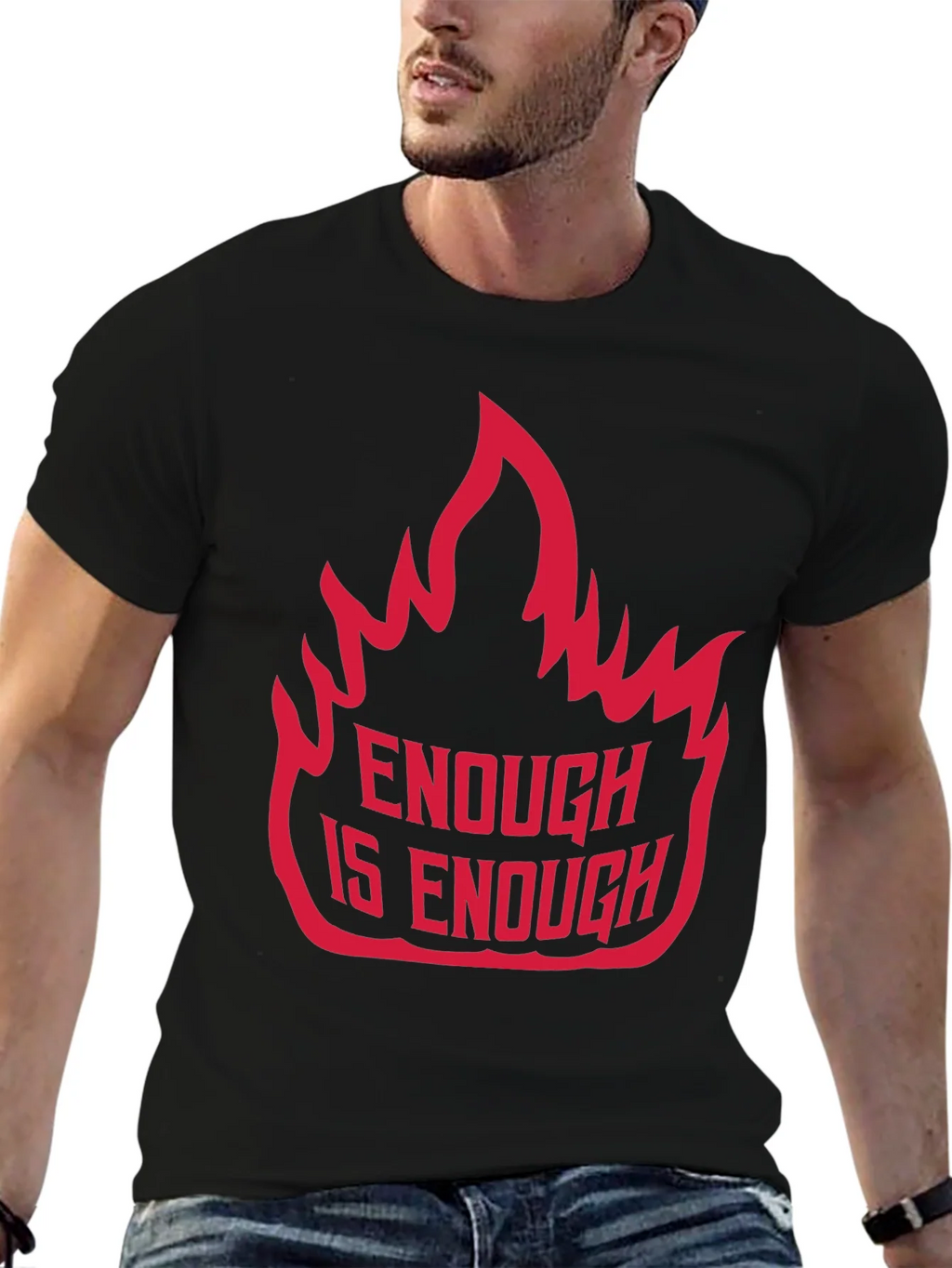 Enough is Graphic Tee - Bold Statement Shirt product image 4