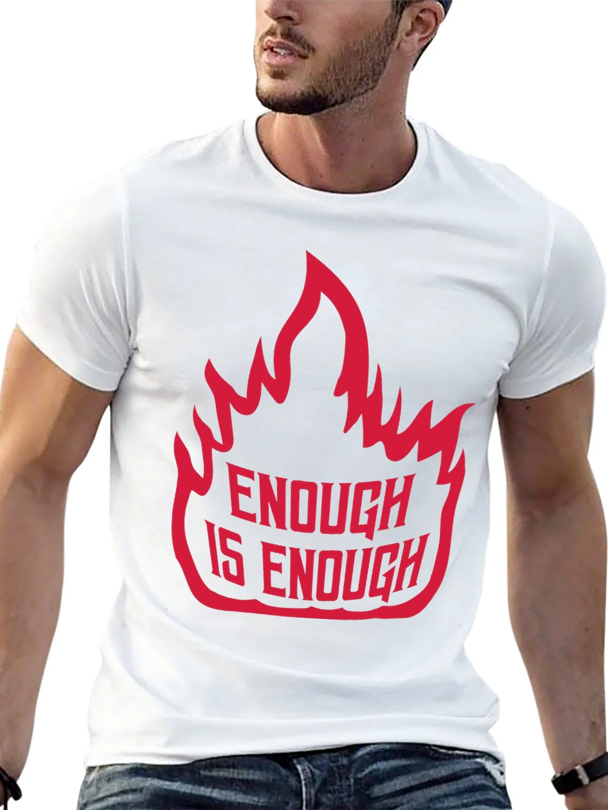 Enough is Graphic Tee - Bold Statement Shirt product image 10