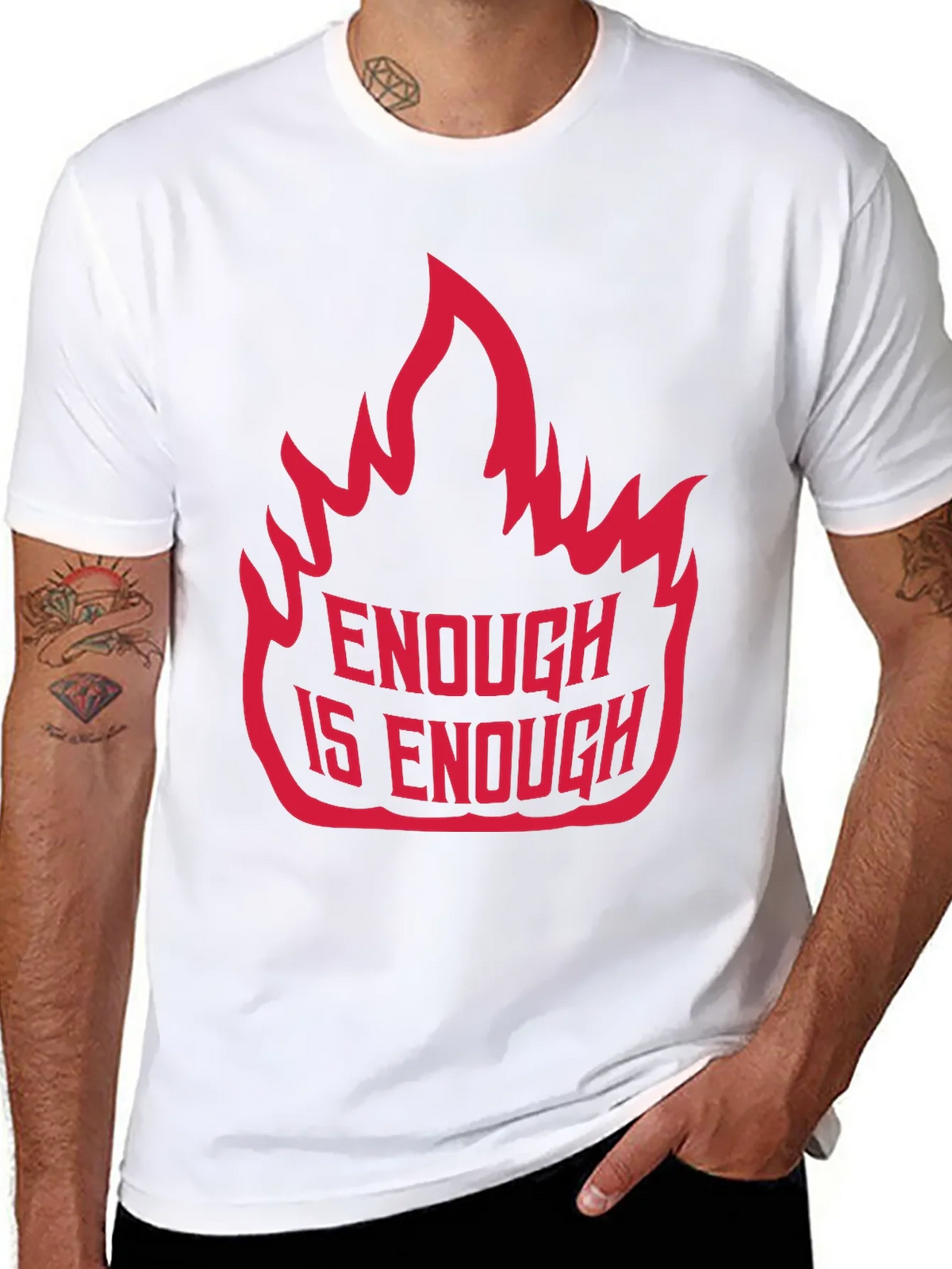 Enough is Graphic Tee - Bold Statement Shirt product image 5