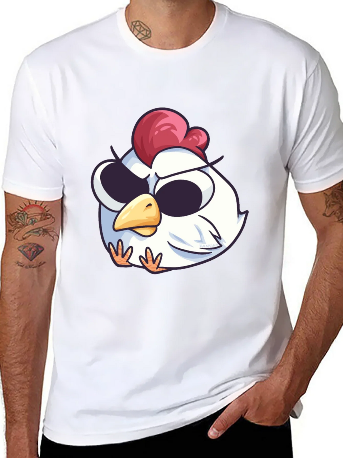 Cool Chicken Graphic Tee - Black Cotton T-Shirt product image 7
