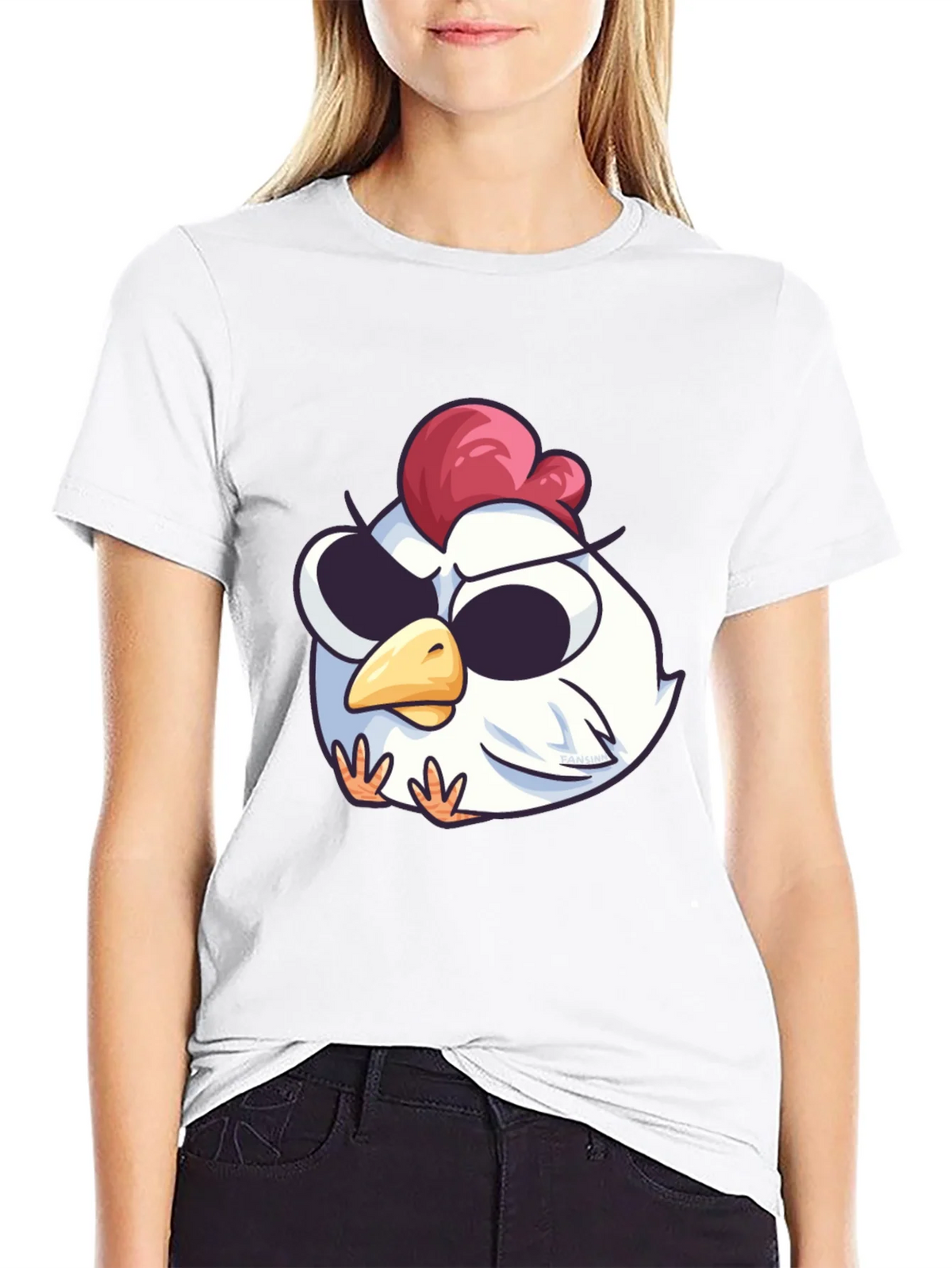 Cool Chicken Graphic Tee - Black Cotton T-Shirt product image 8