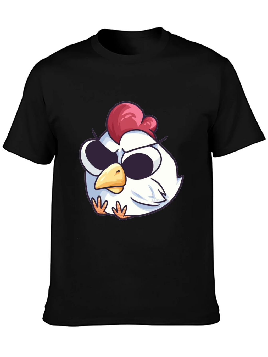 Cool Chicken Graphic Tee - Black Cotton T-Shirt product image 3