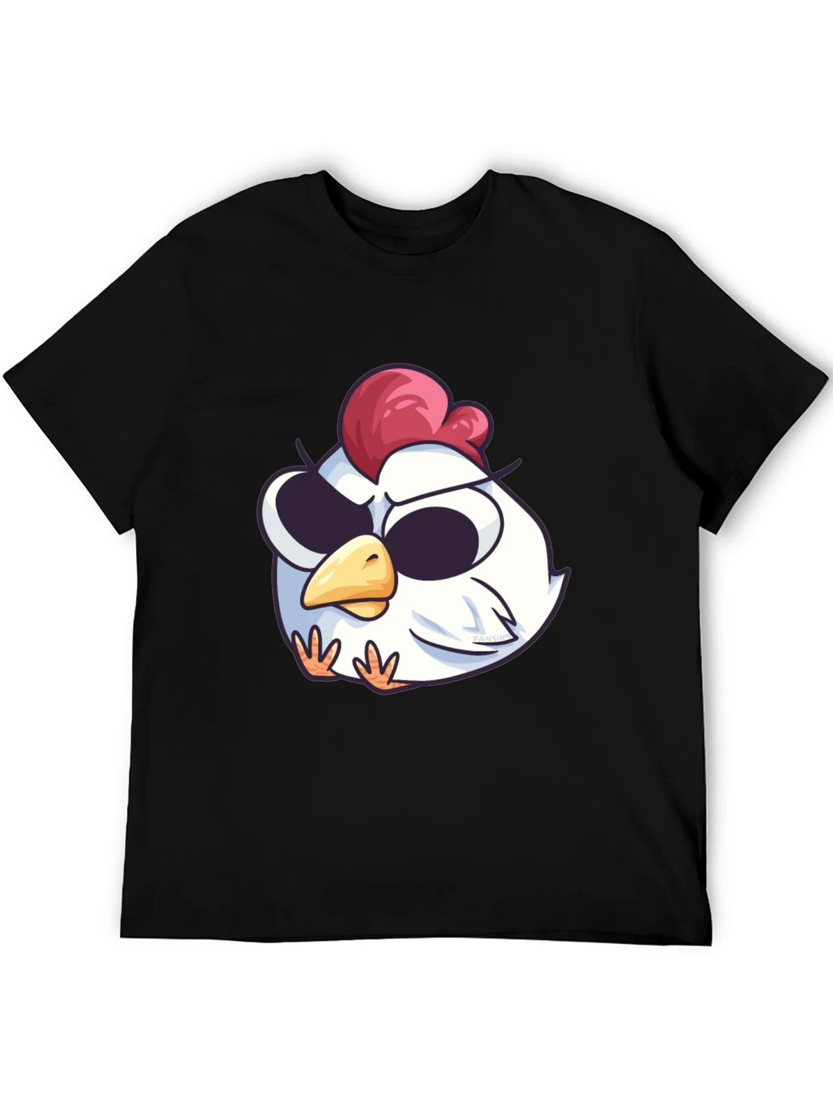 Cool Chicken Graphic Tee - Black Cotton T-Shirt product image 5