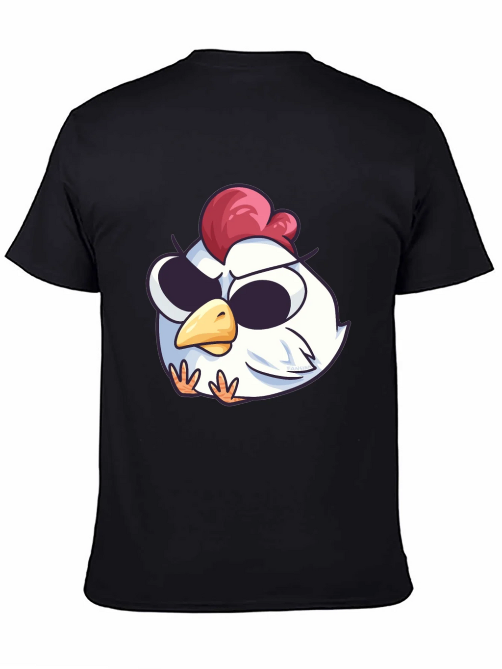 Cool Chicken Graphic Tee - Black Cotton T-Shirt product image 4