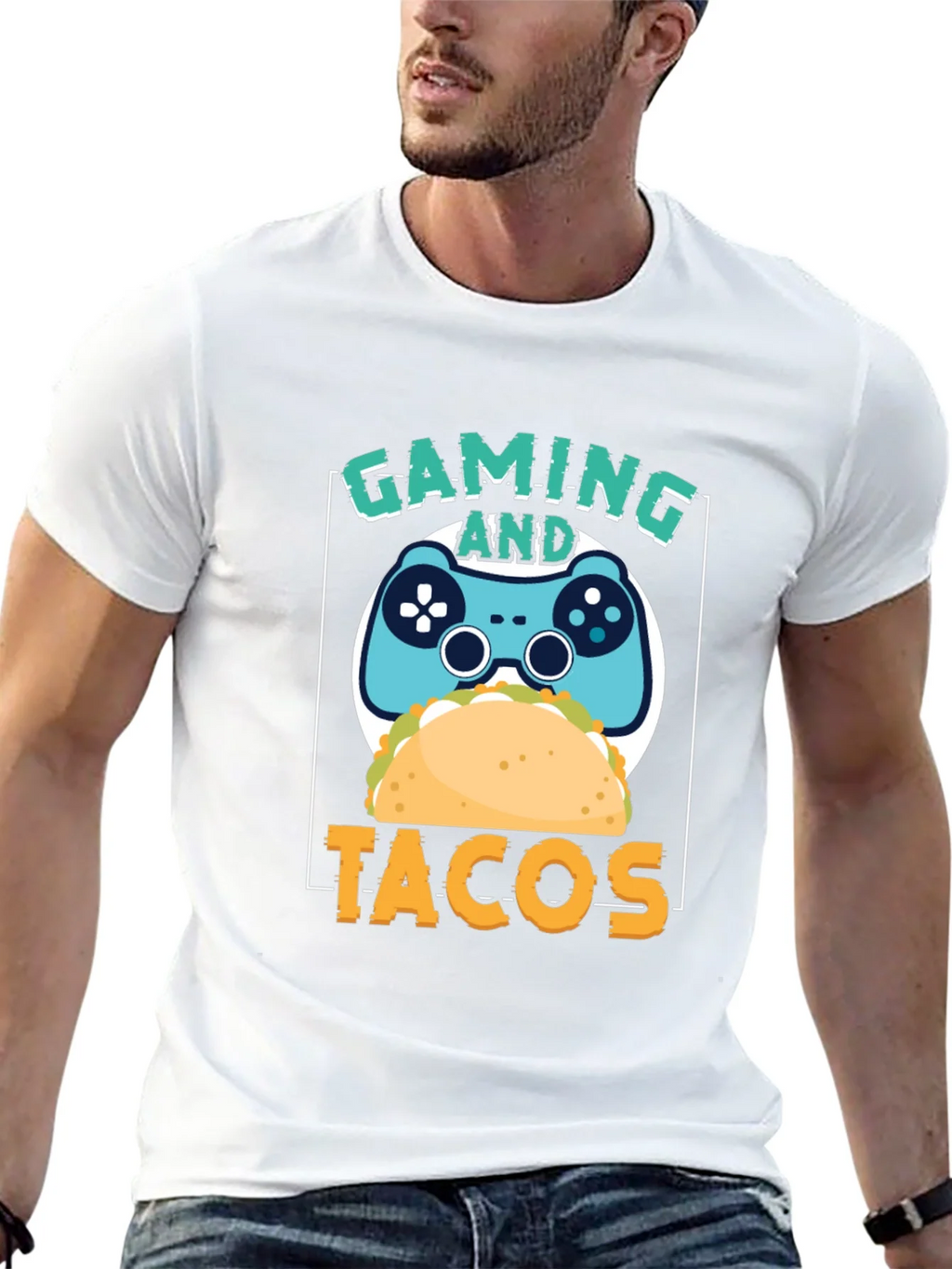 Gaming and Tacos Graphic T-Shirt product image 12