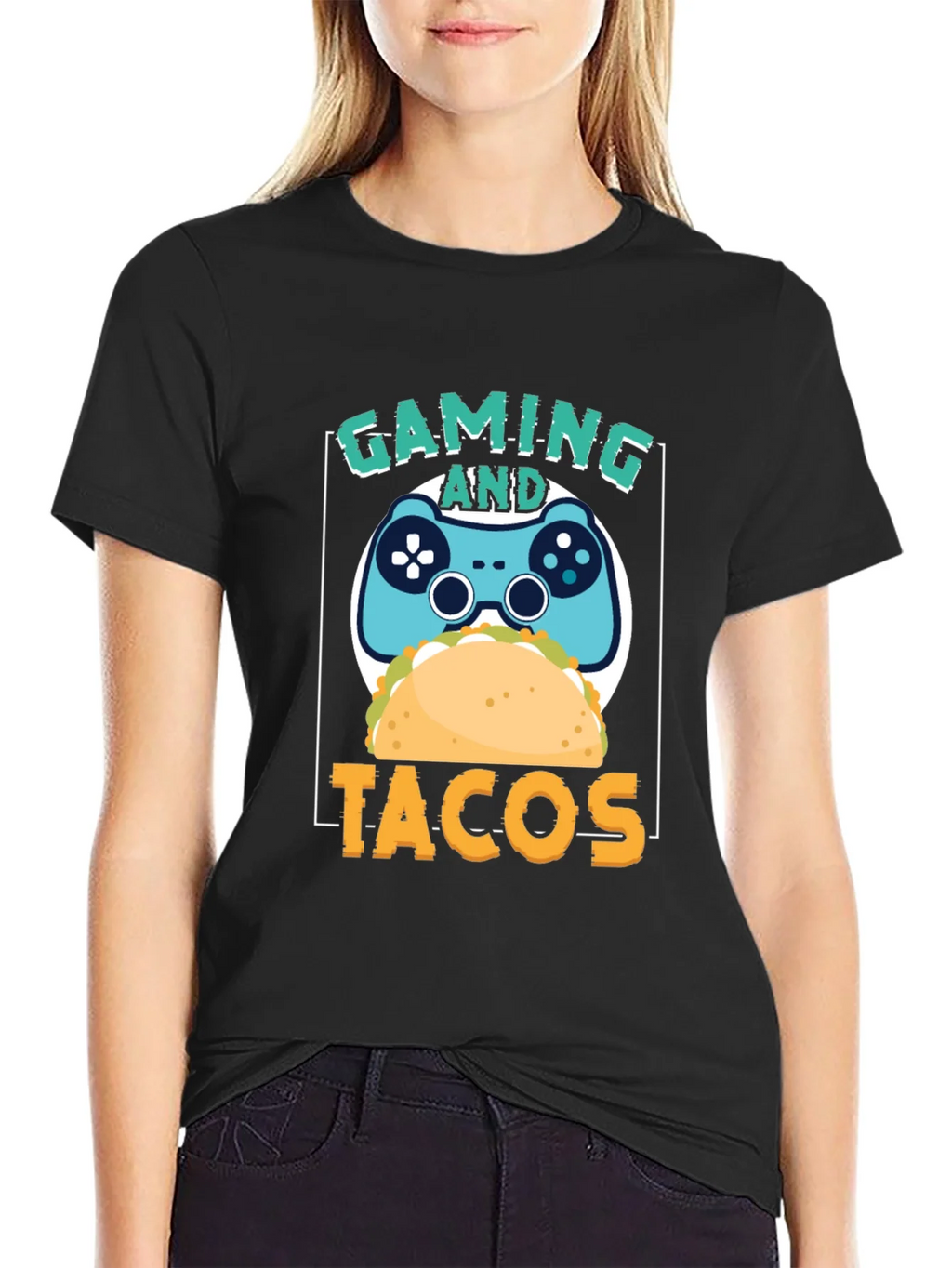 Gaming and Tacos Graphic T-Shirt product image 2