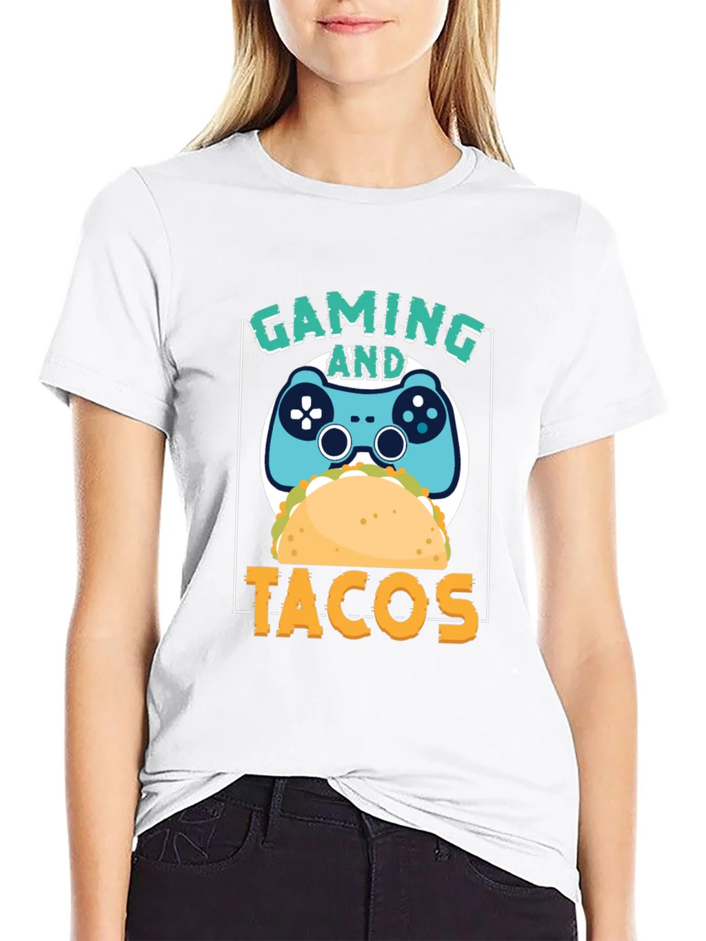 Gaming and Tacos Graphic T-Shirt product image 8