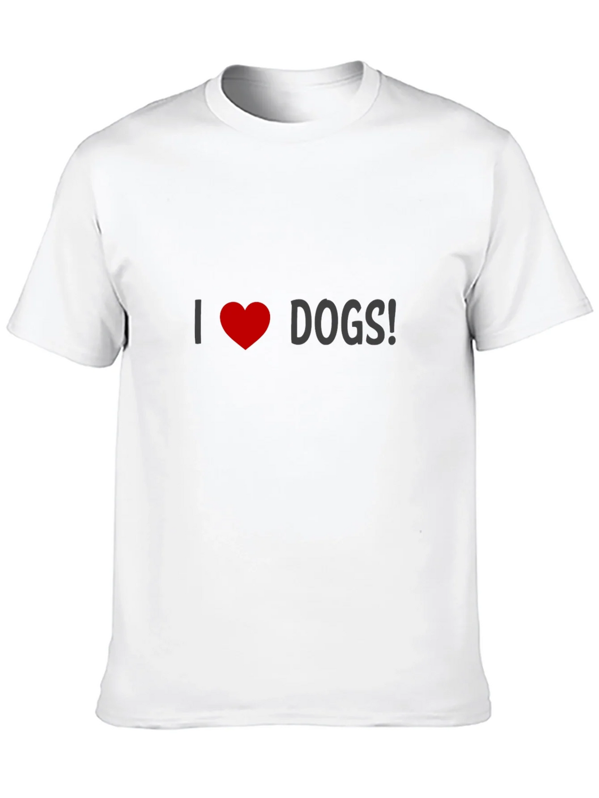 I Love Dogs T-Shirt - Black Crew Neck product image 9