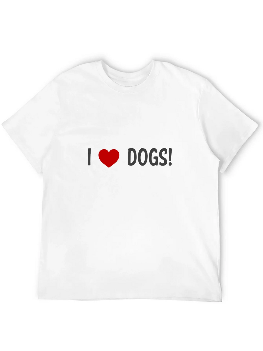 I Love Dogs T-Shirt - Black Crew Neck product image 11