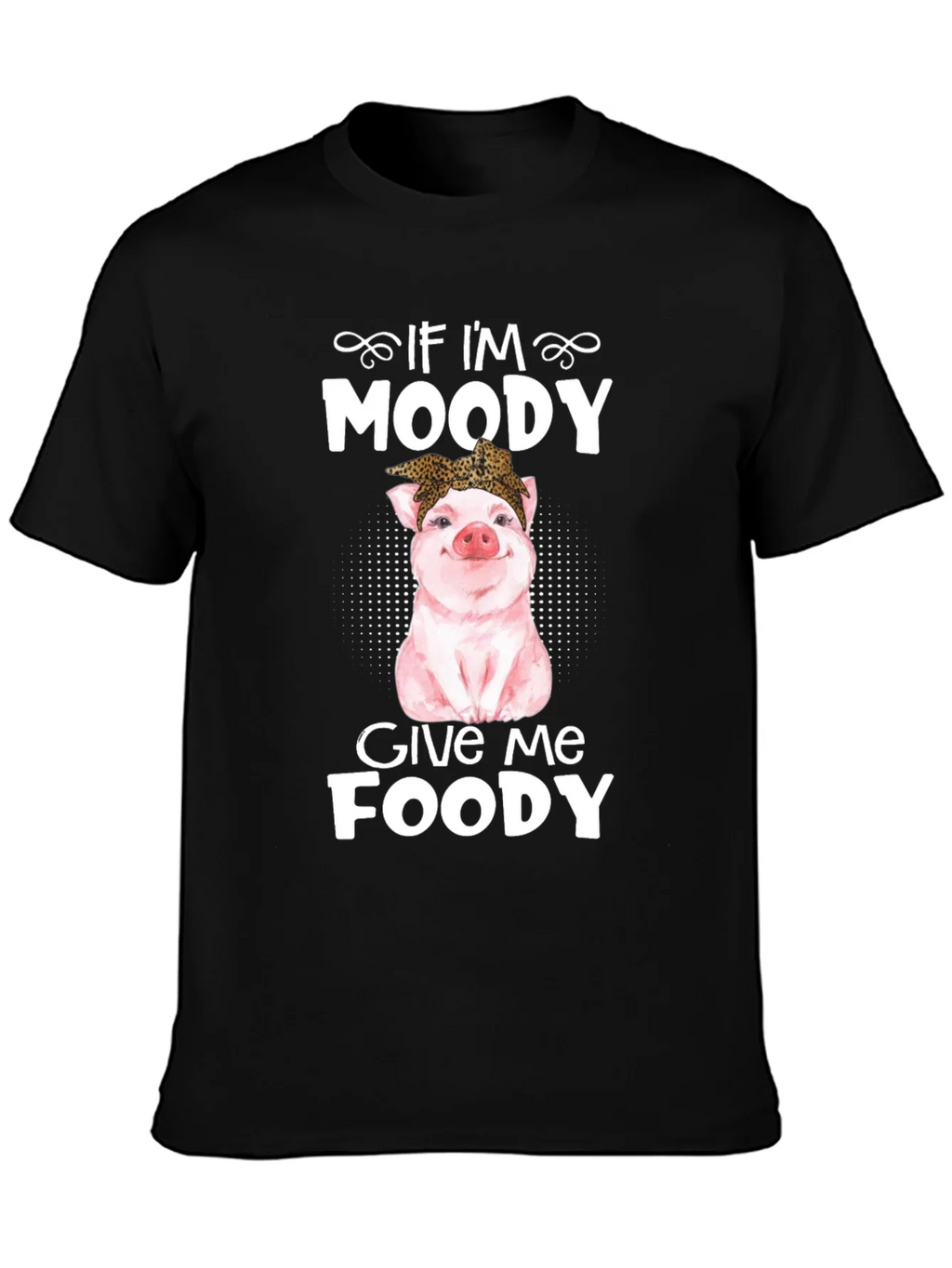 Moody Pig Funny Foodie T-Shirt product image 2