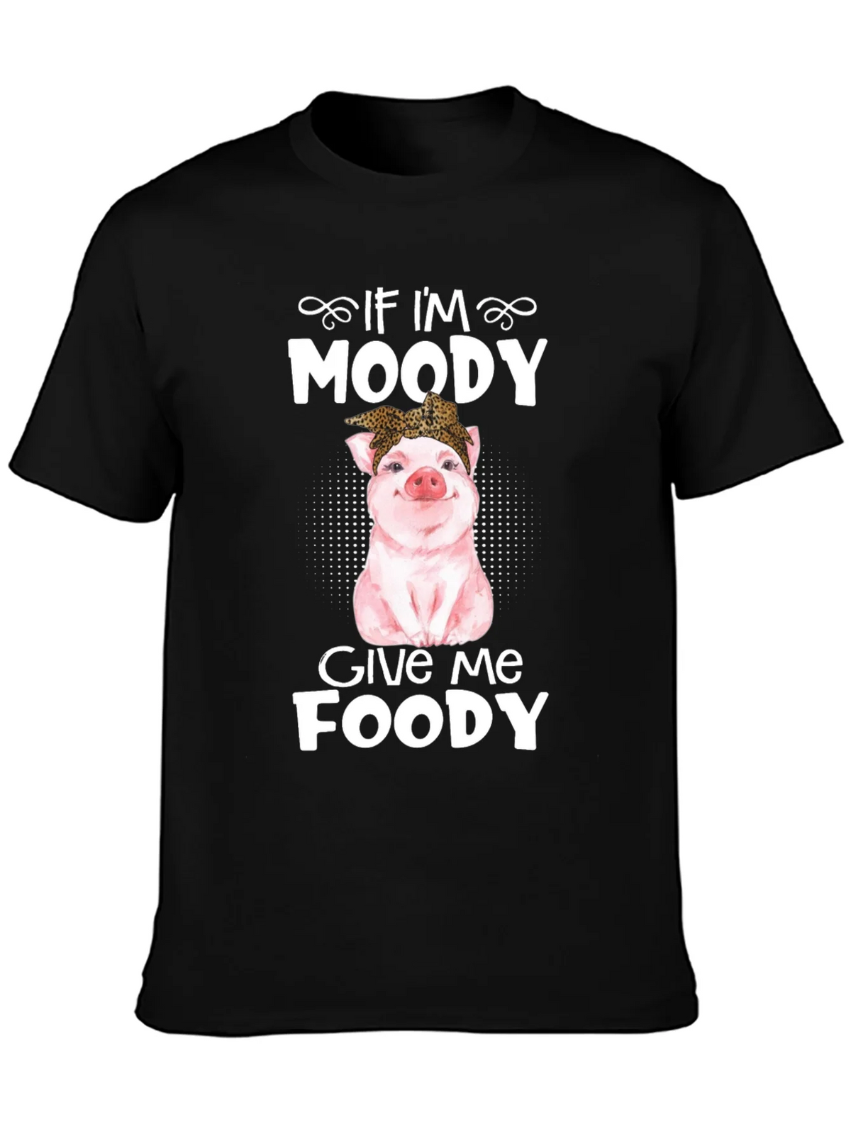 Moody Pig Funny Foodie T-Shirt product image 2