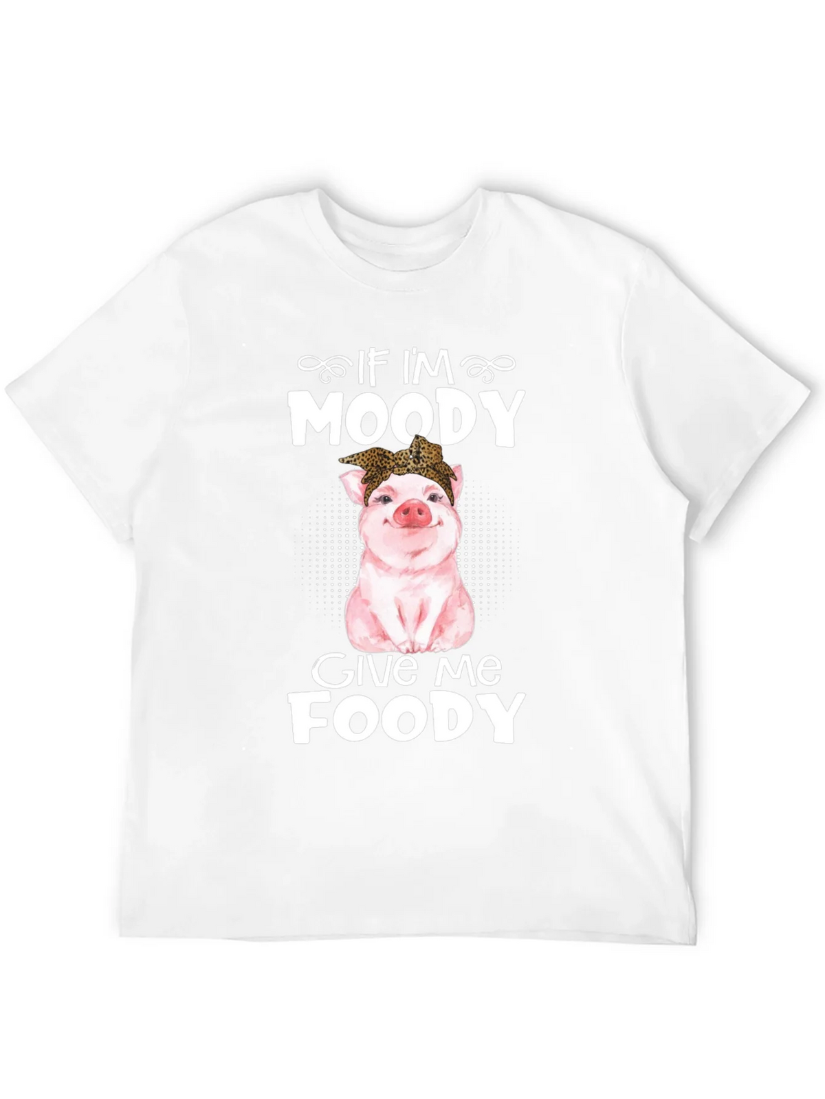 Moody Pig Funny Foodie T-Shirt product image 6
