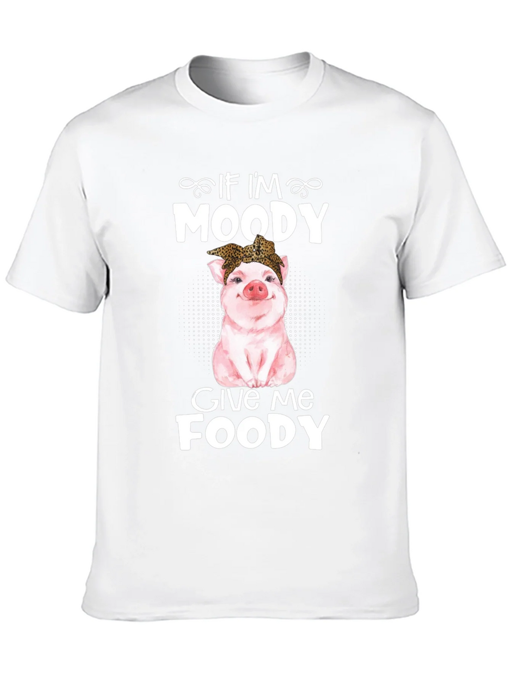 Moody Pig Funny Foodie T-Shirt product image 5