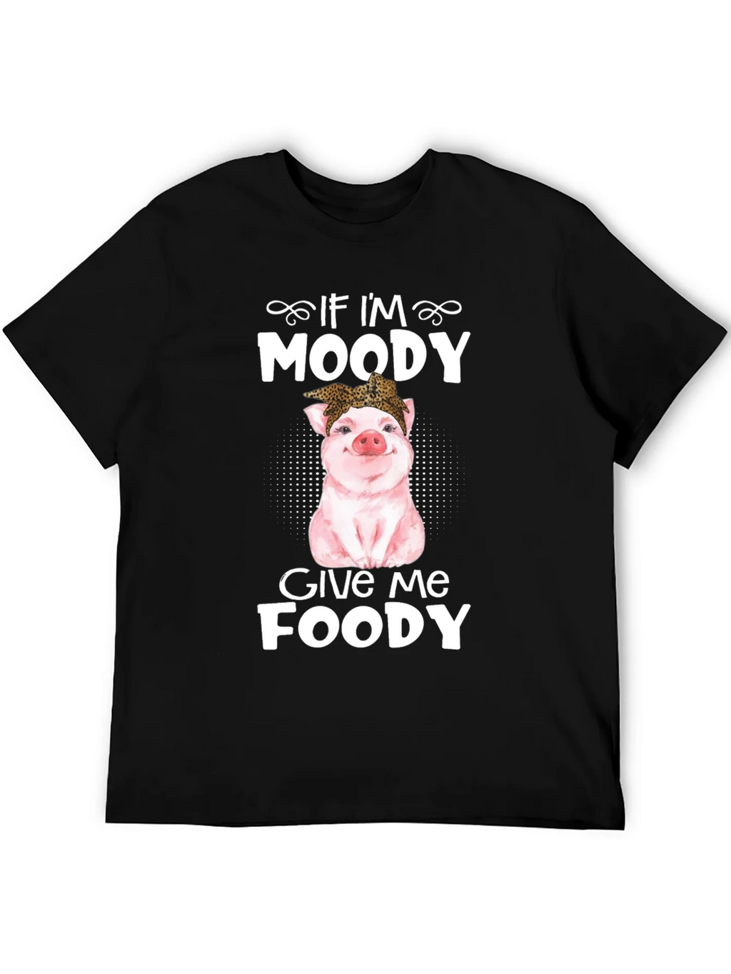 Moody Pig Funny Foodie T-Shirt product image 4