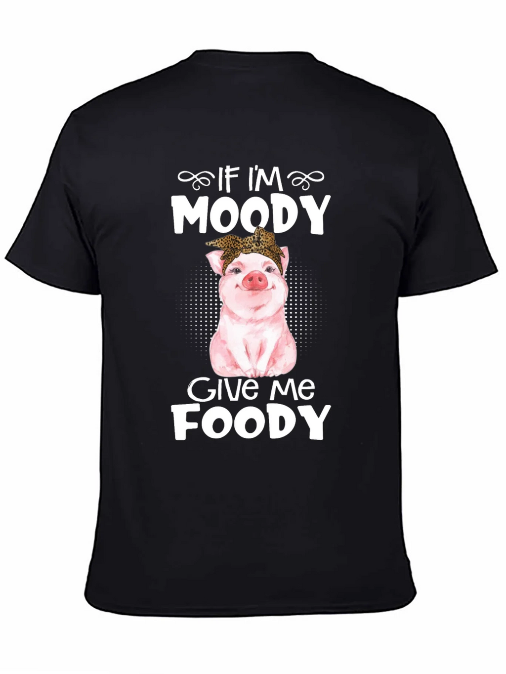 Moody Pig Funny Foodie T-Shirt product image 3