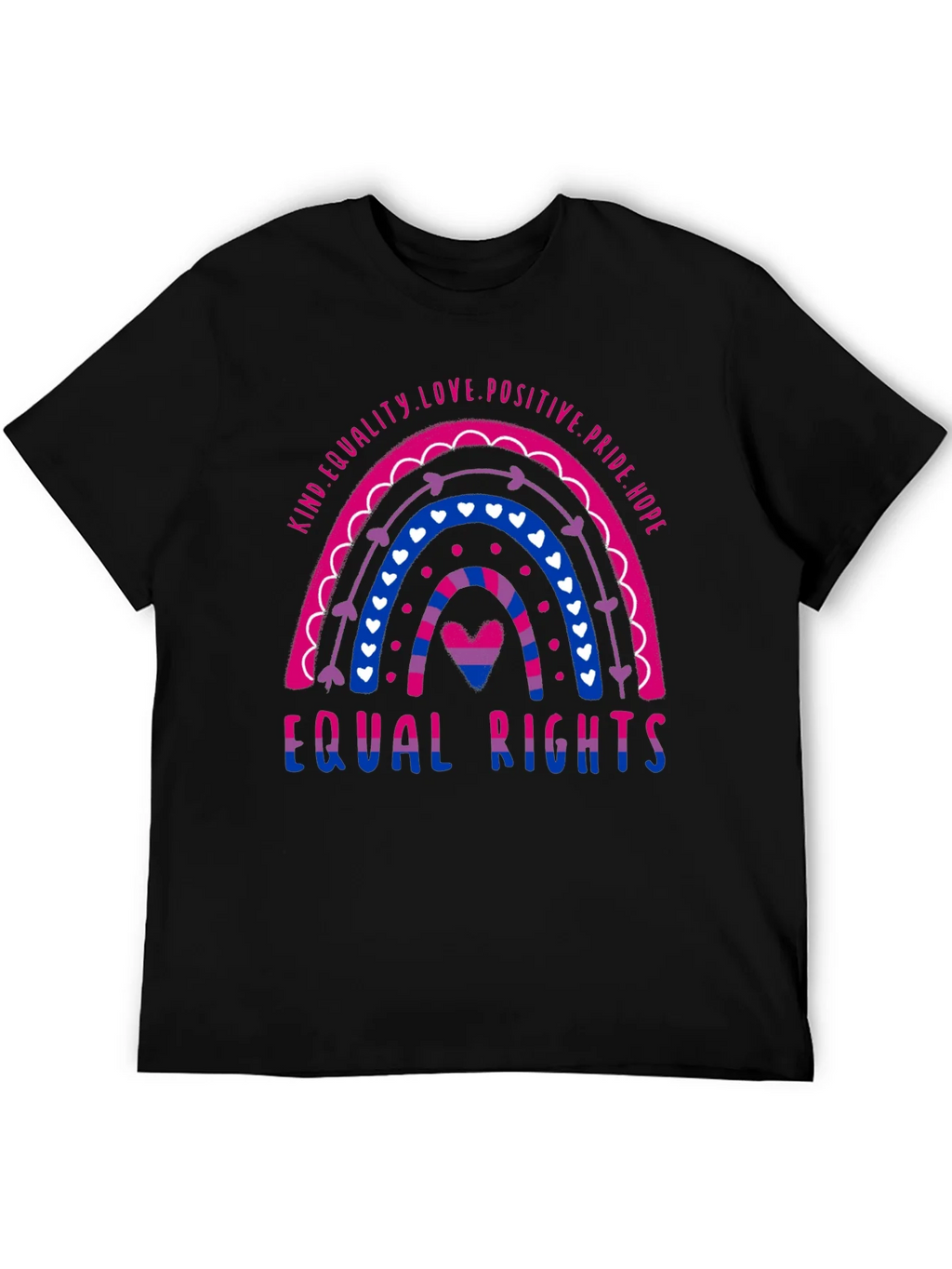 Bisexual Pride Rainbow Equal Rights T-Shirt product image 5