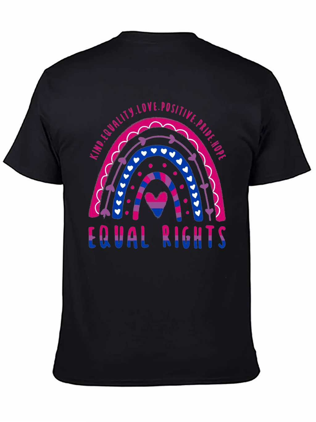 Bisexual Pride Rainbow Equal Rights T-Shirt product image 4