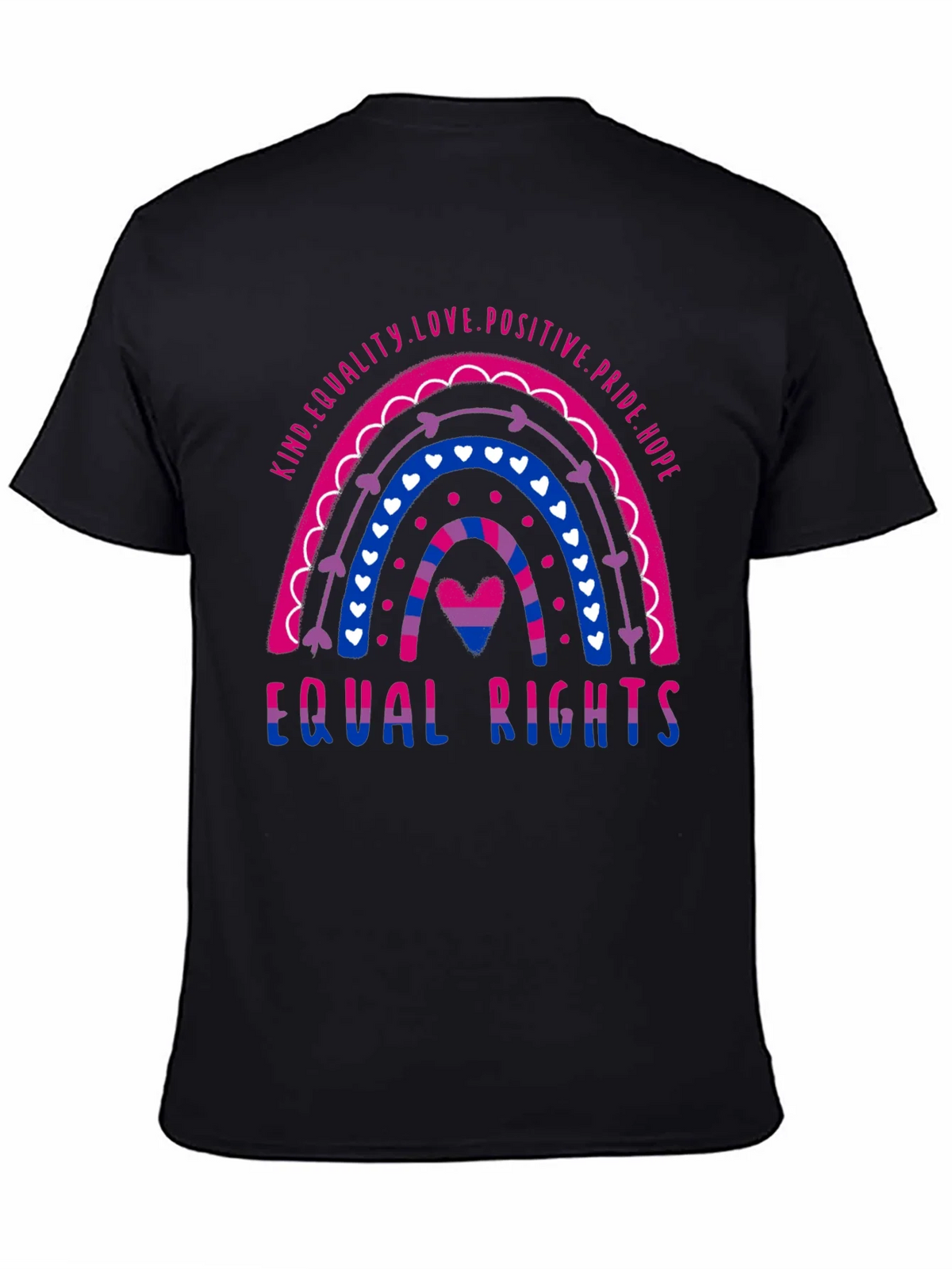 Bisexual Pride Rainbow Equal Rights T-Shirt product image 4