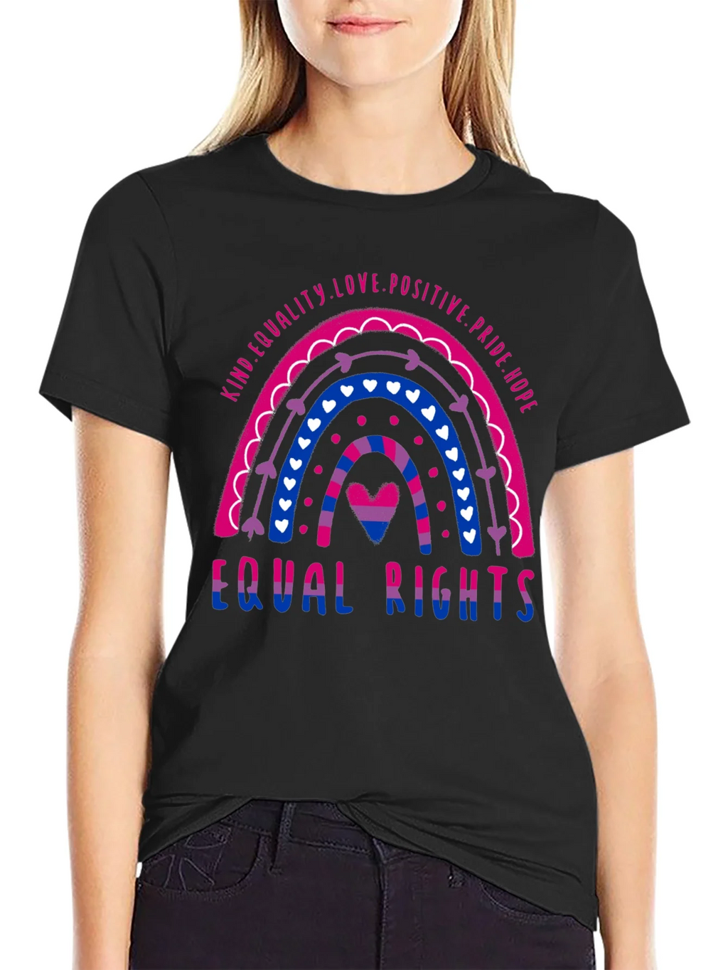 Bisexual Pride Rainbow Equal Rights T-Shirt product image 2