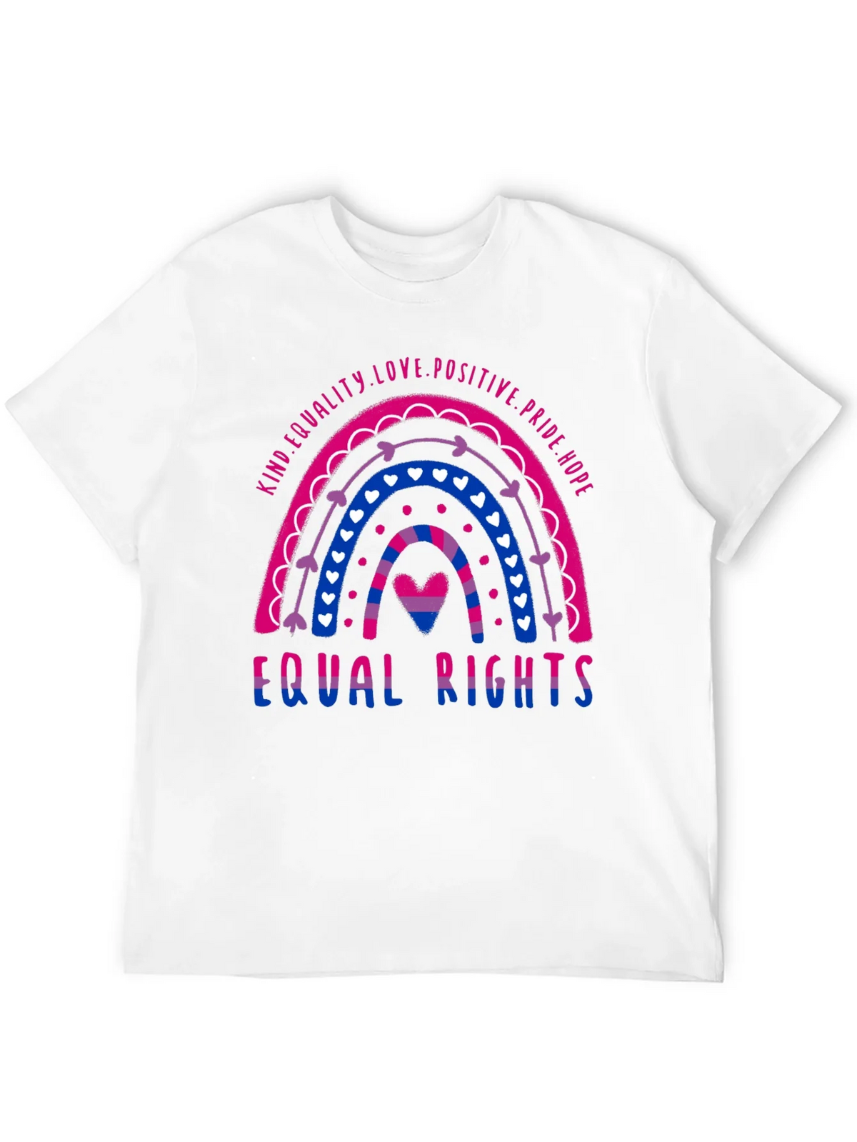 Bisexual Pride Rainbow Equal Rights T-Shirt product image 11