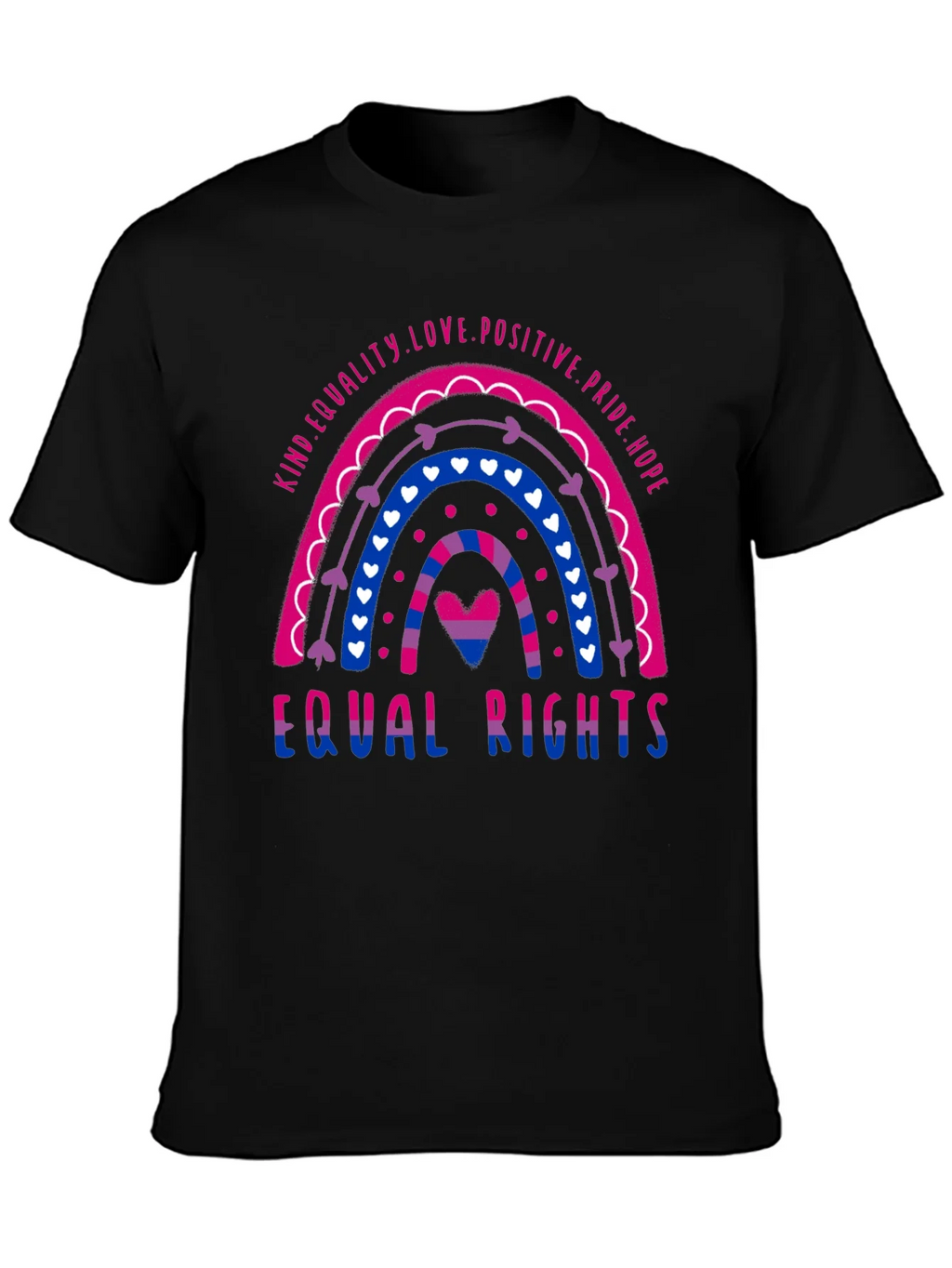 Bisexual Pride Rainbow Equal Rights T-Shirt product image 3