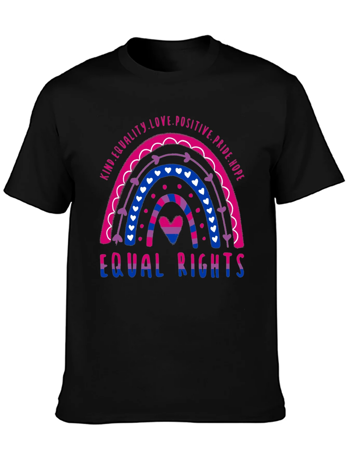 Bisexual Pride Rainbow Equal Rights T-Shirt product image 3