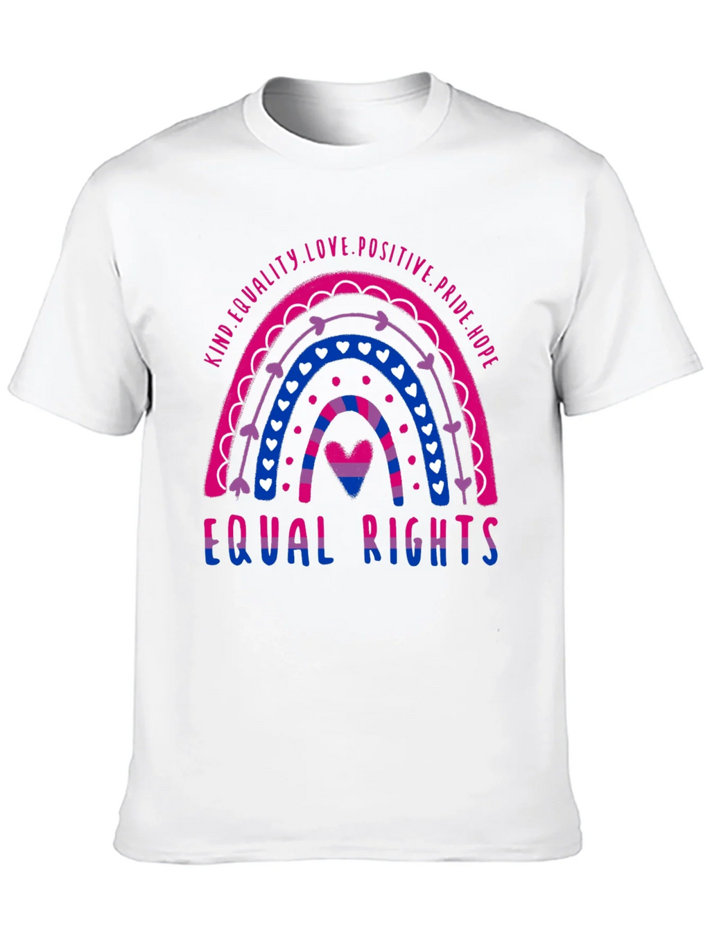 Bisexual Pride Rainbow Equal Rights T-Shirt product image 9