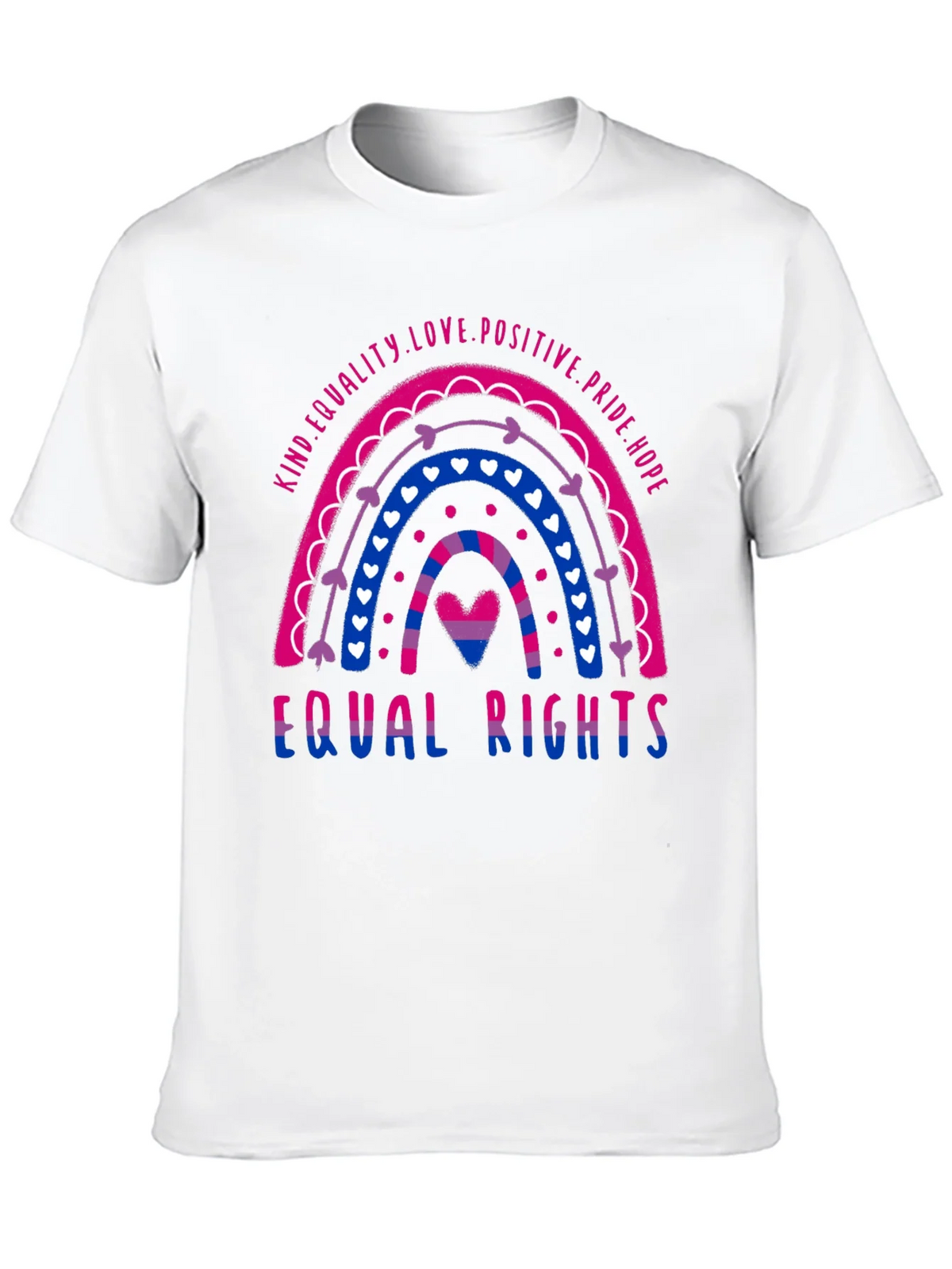 Bisexual Pride Rainbow Equal Rights T-Shirt product image 9