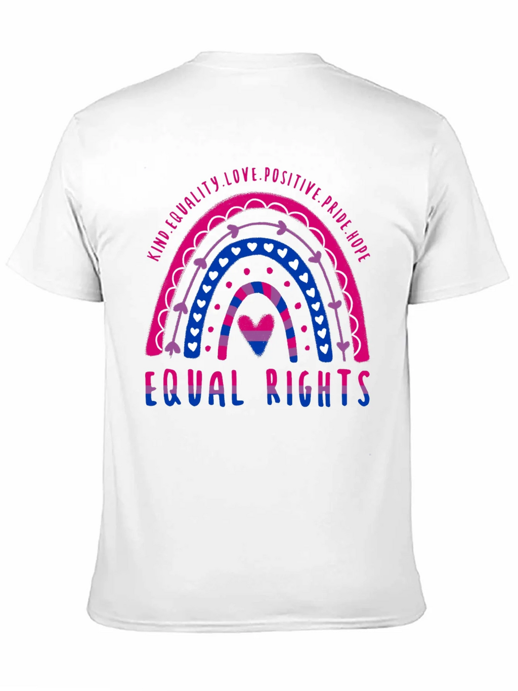 Bisexual Pride Rainbow Equal Rights T-Shirt product image 10