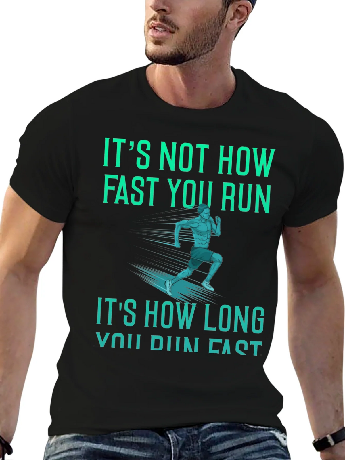 Motivational Running Graphic Tee - Its How Long You Run! product image 6
