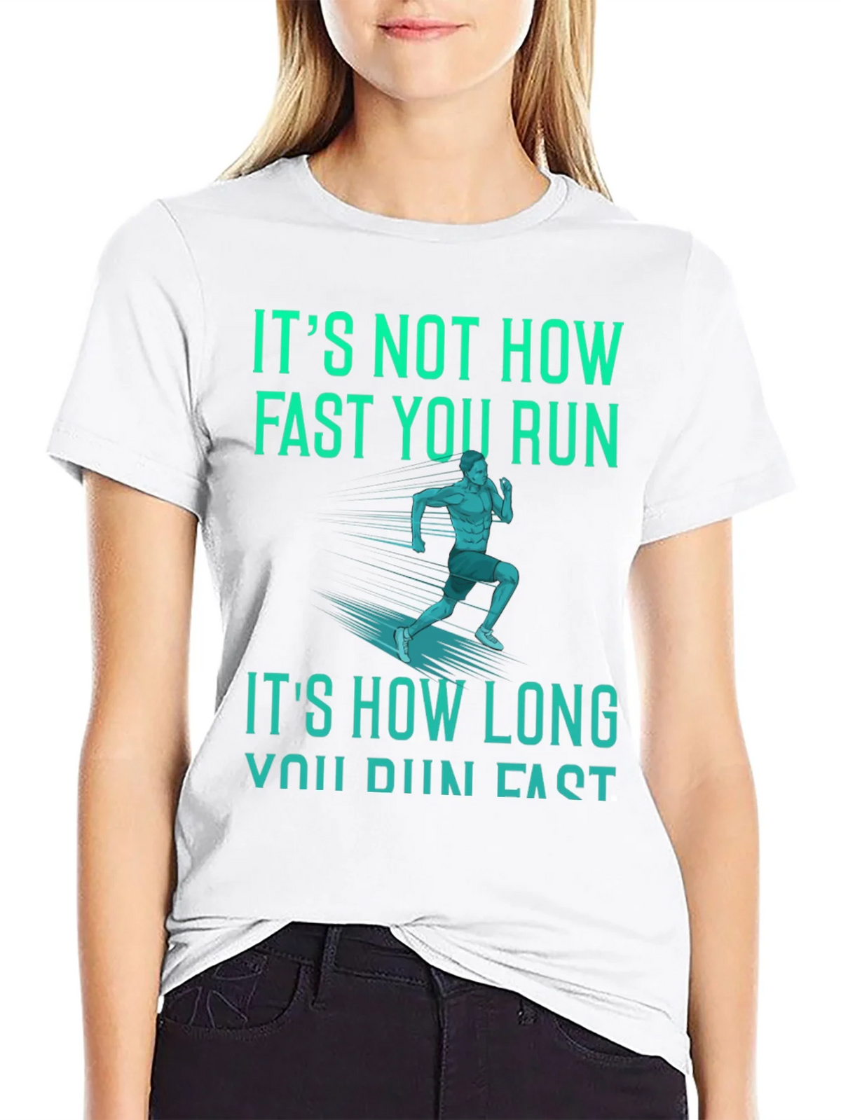 Motivational Running Graphic Tee - Its How Long You Run! product image 8