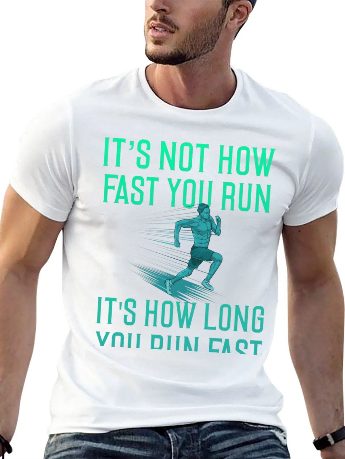Motivational Running Graphic Tee - Its How Long You Run! product image 12