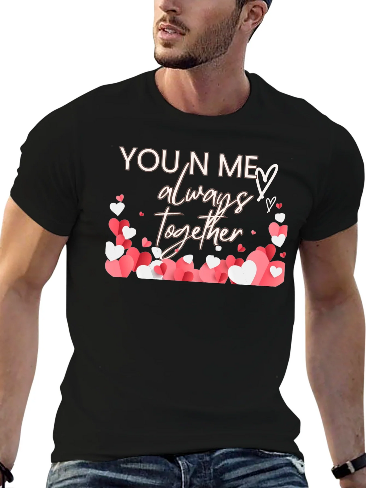 You N Me Always Together Heart T-Shirt product image 5